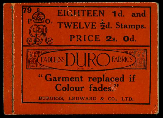 1918 (July) 2/- booklet (#79), mixed...