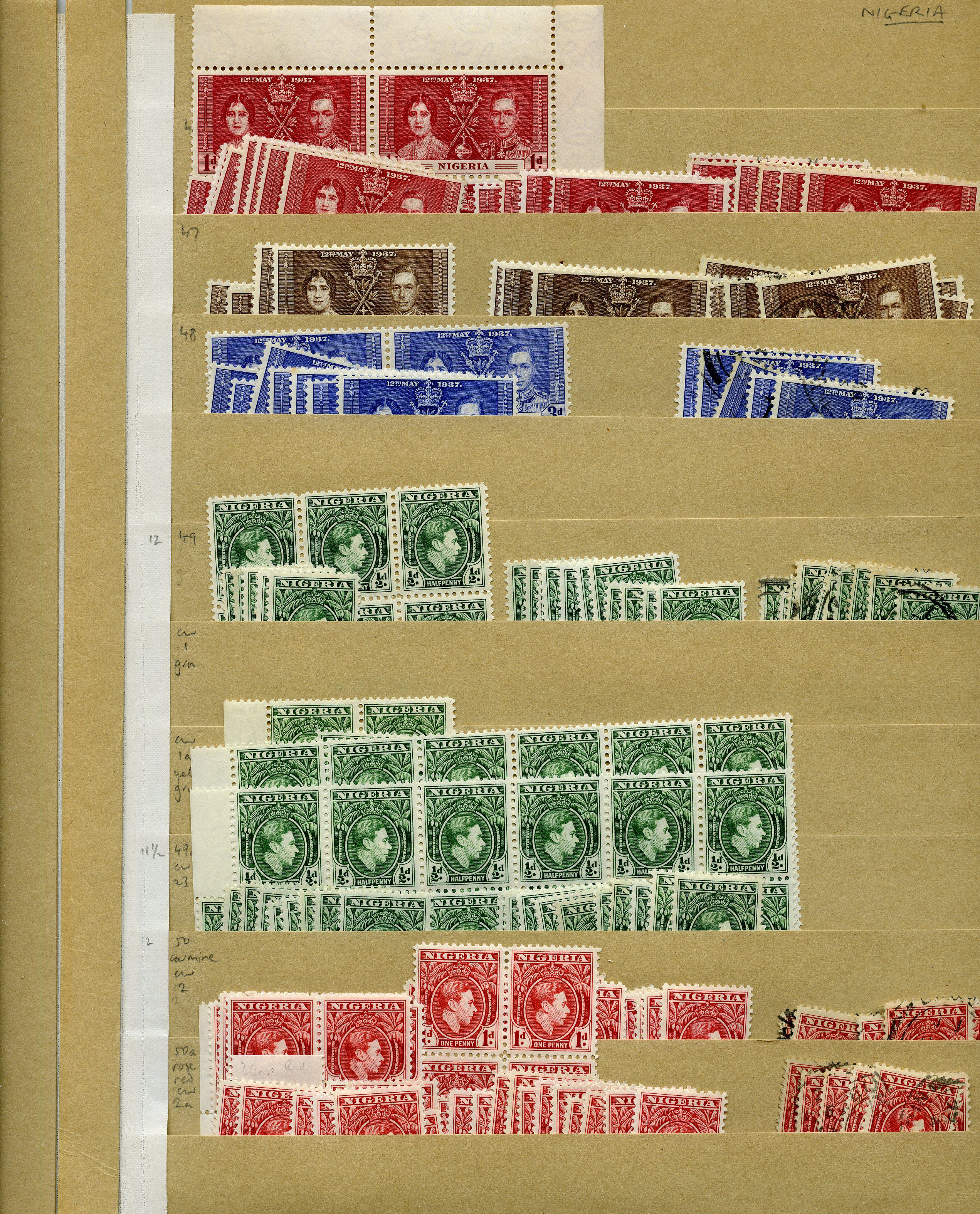 KG VI stock on manila stocksheets, the...