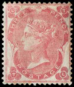 1862 3d Pale carmine-rose Pl.2. Very fine...