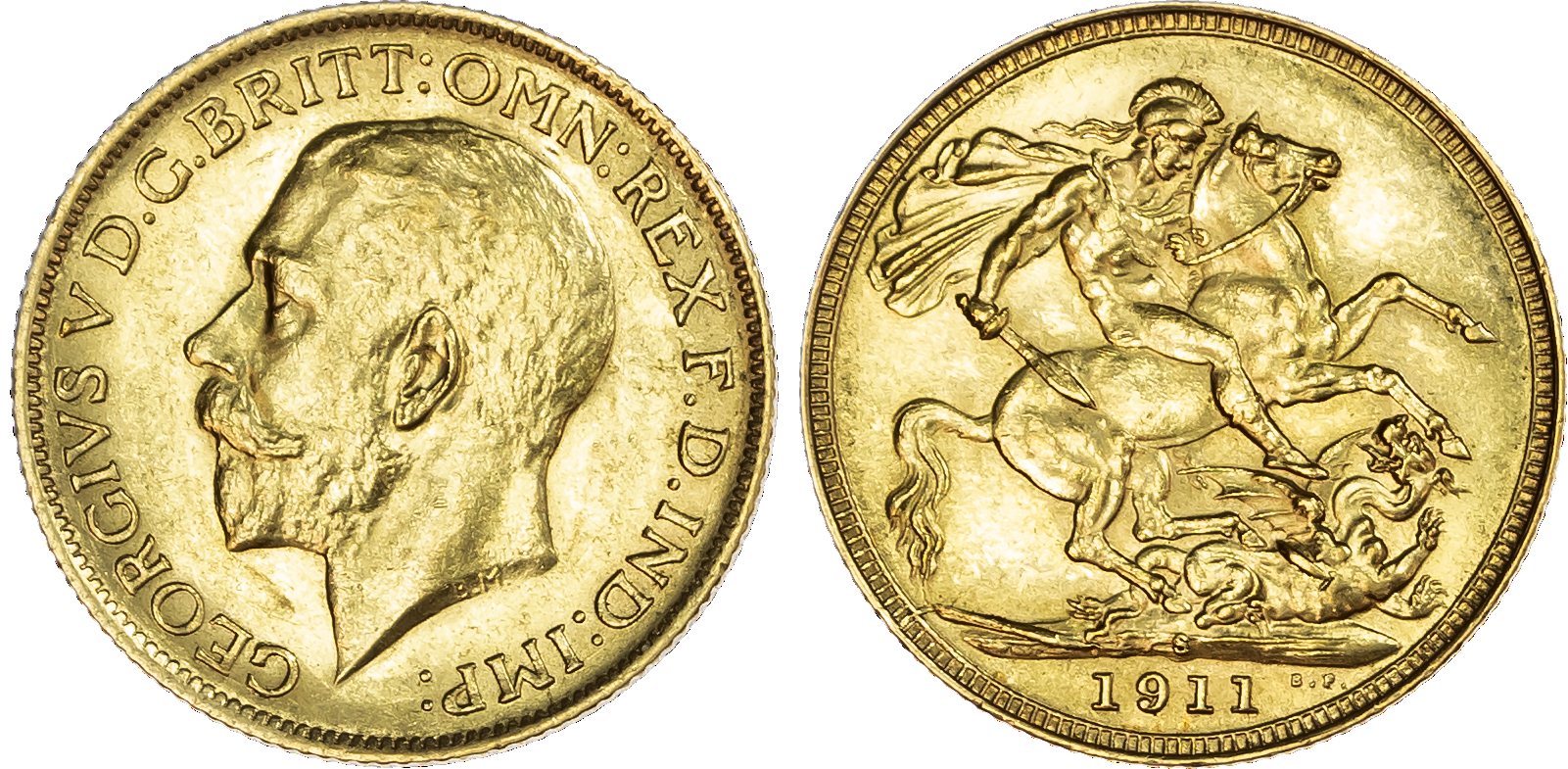 George V (1910-1936), Sovereign, 1911 S