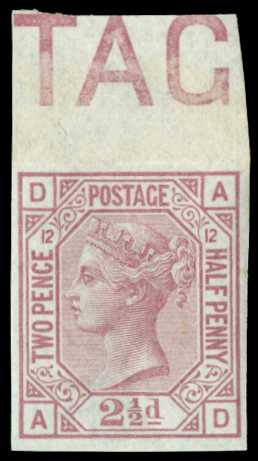 1878 2½d Rosy mauve Plate 12. Very fine...