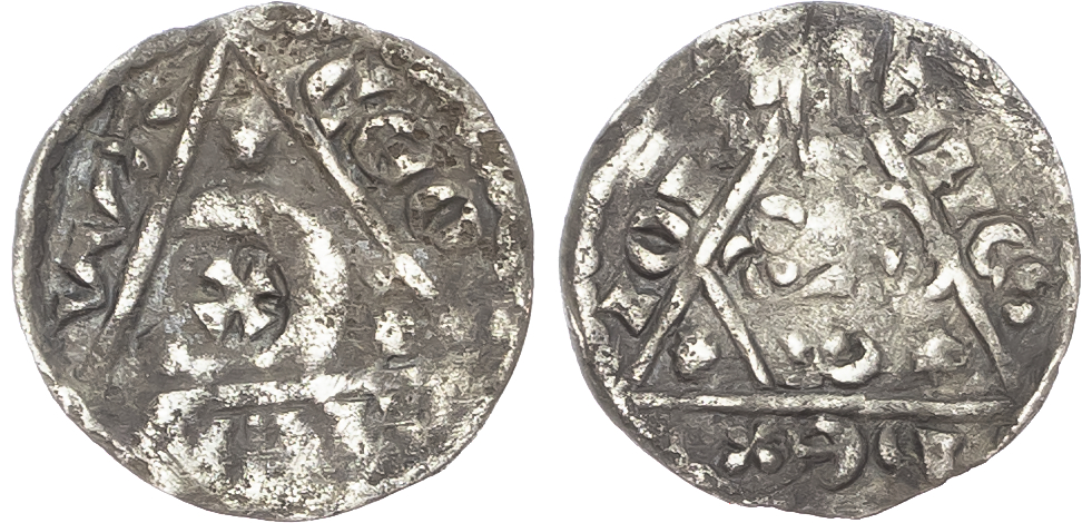 Ireland, John (1177-1216), Halfpenny, Third (‘Rex’) coinage, c. 1207-1211, Limerick mint, Wace as moneyer. 