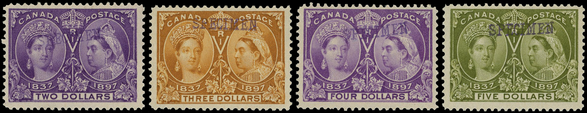 Canada SG 121s-140s Specimens