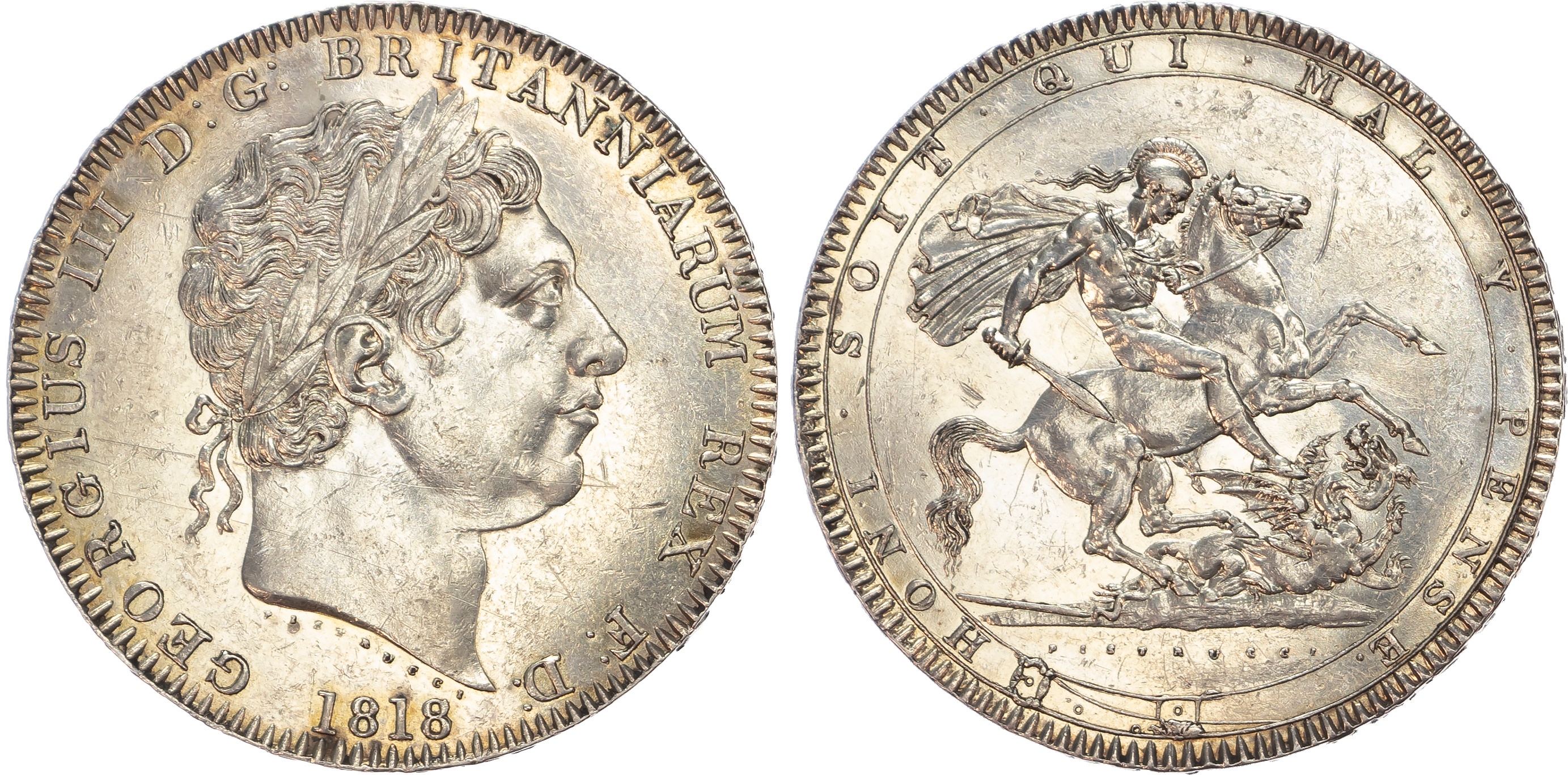 George III (1760-1820), Crown, 1818 LIX