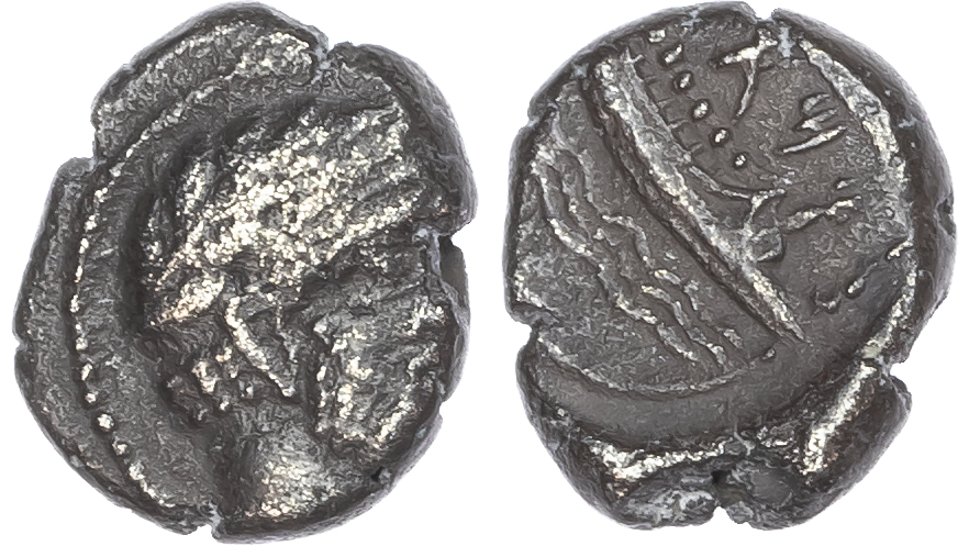 Phoenicia, Arados (c. 420-400 BC) AR 1/3 Shekel, 3.22g.