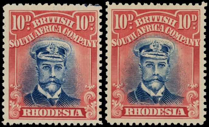 1923 10d Head Die IIIB, perf 15, white...