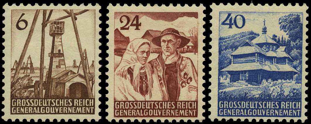 1944 General Gouvernement 'Goral' unissued set...