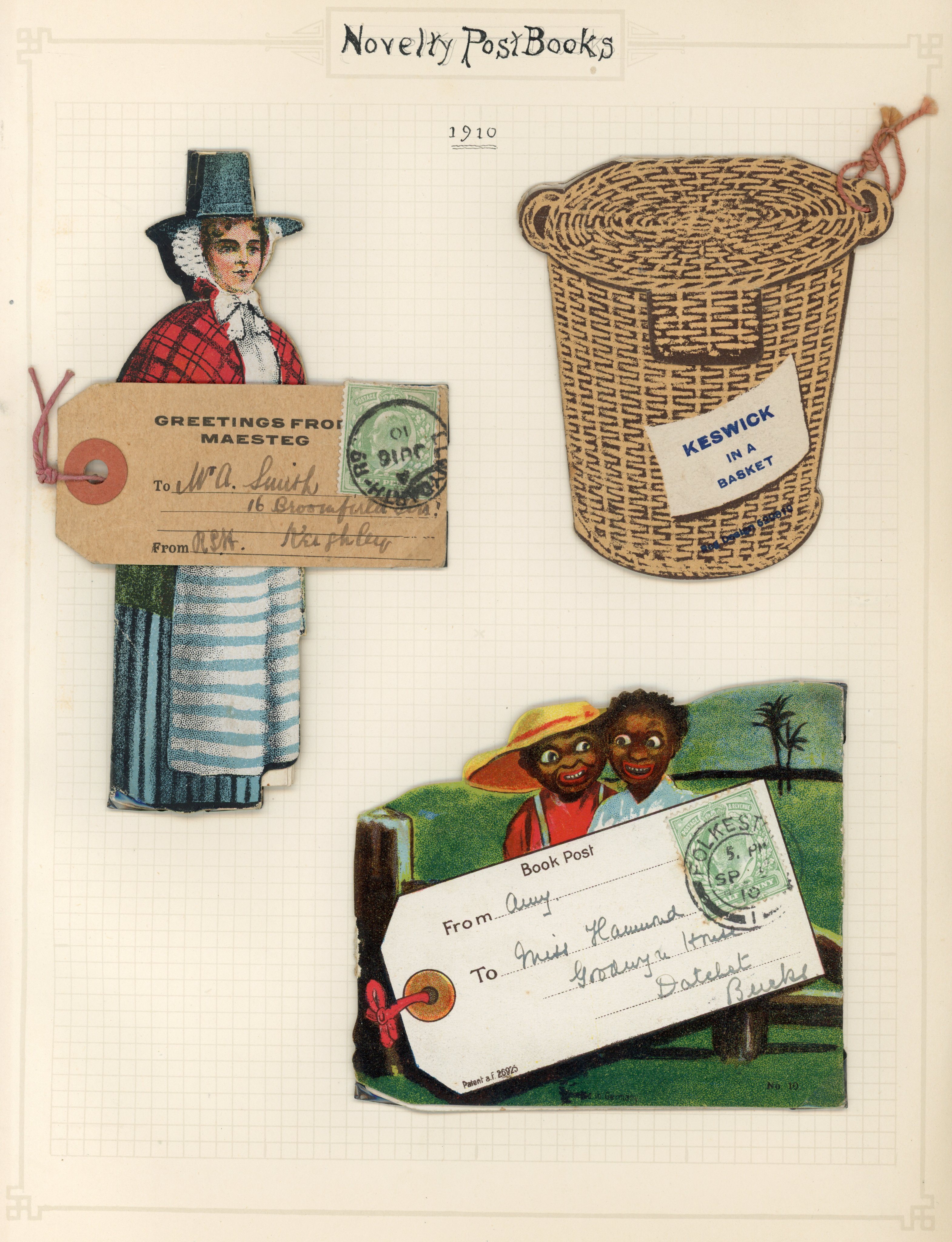 KEVII selection of used novelty postcards