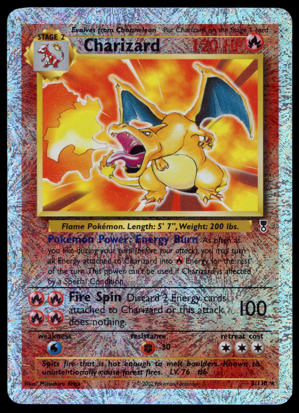 Charizard Reverse Holo Legendary Collection 3/110