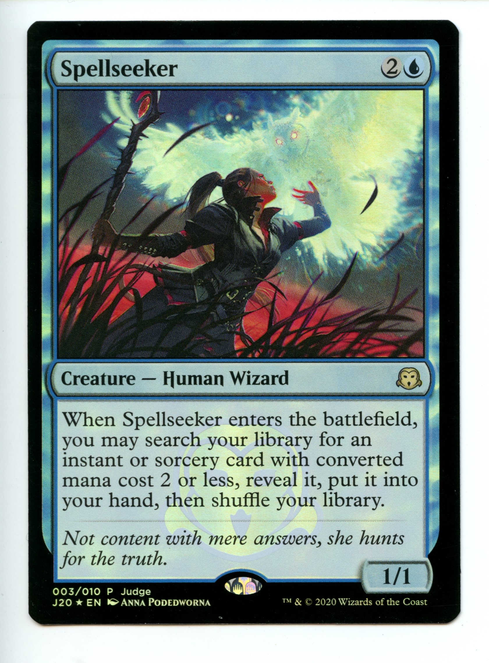 Magic the Gathering - Spellseeker Foil - Judge Promo - Lightly Played