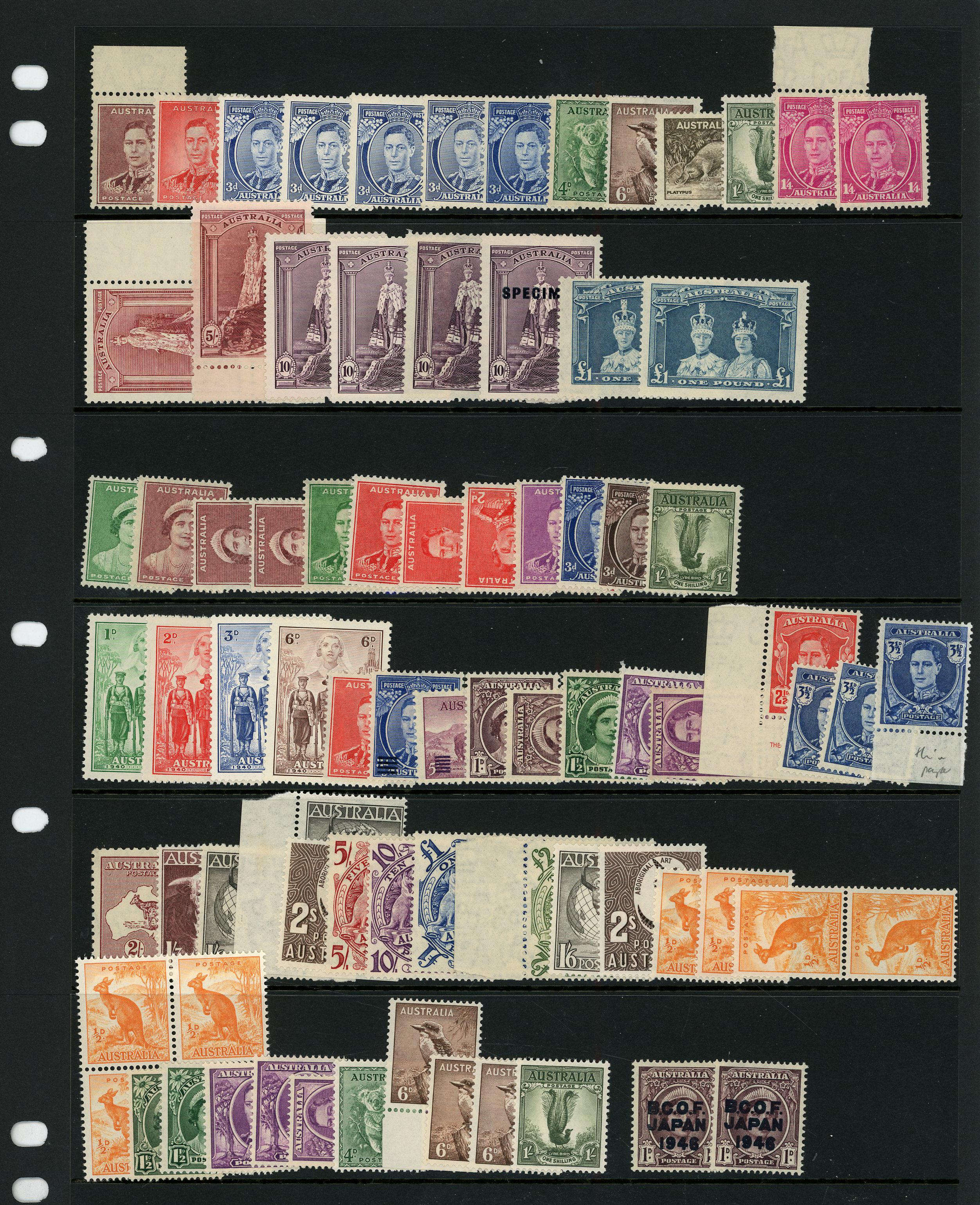 Australia KG VI range...