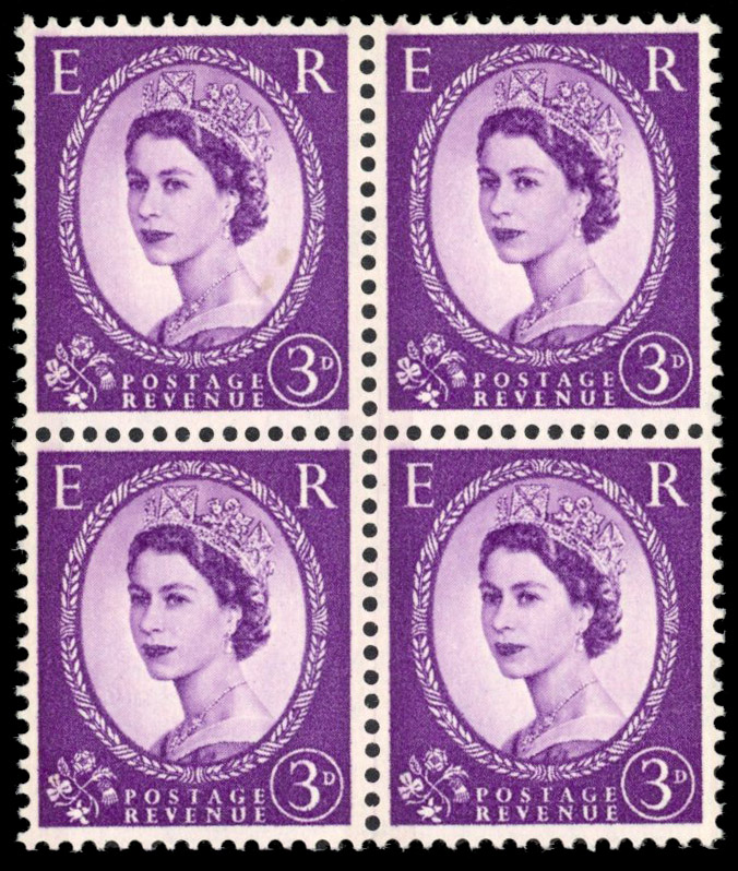 GB 1959 3d Deep violet "Dollis Hill Phosphor Trial", Spec. ST7(3)c
