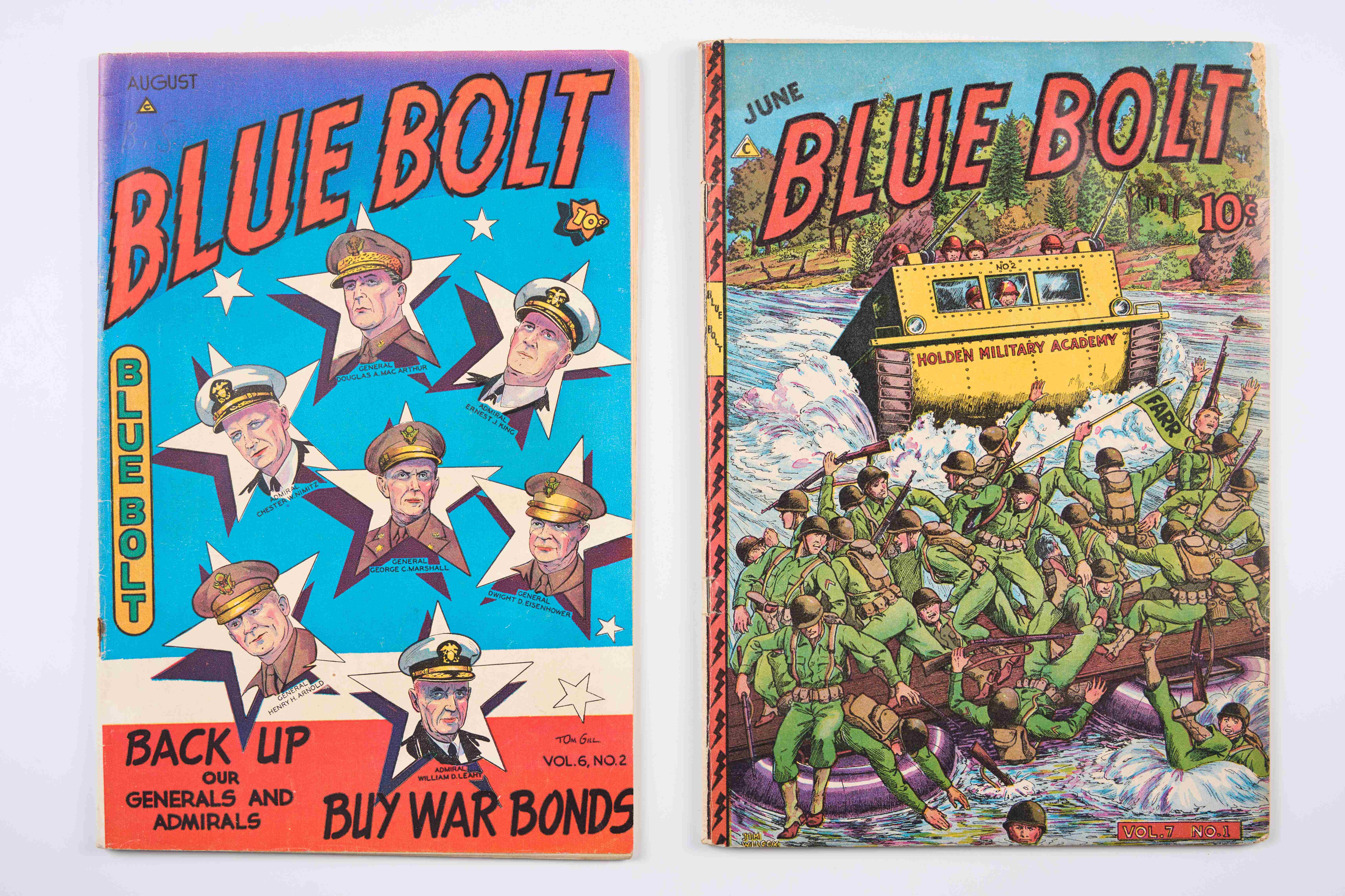 Blue Bolt Vol 6, Vol 7 & Vol 8 (Novelty Press, 1945-1947) Total 4