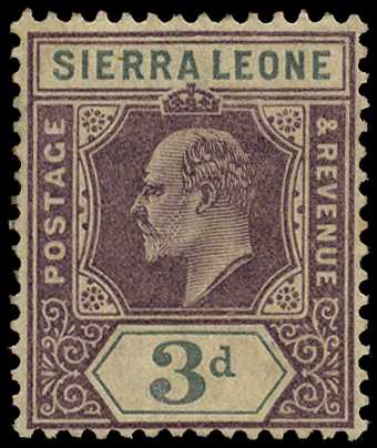 1903 3d dull purple and grey, R1/3 LP...