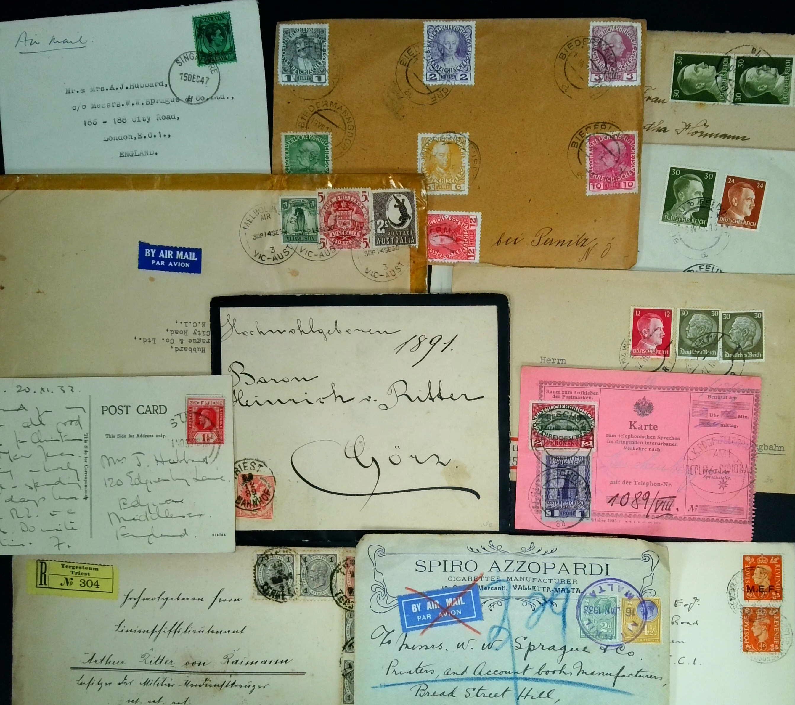 POSTAL HISTORY: remainder of...