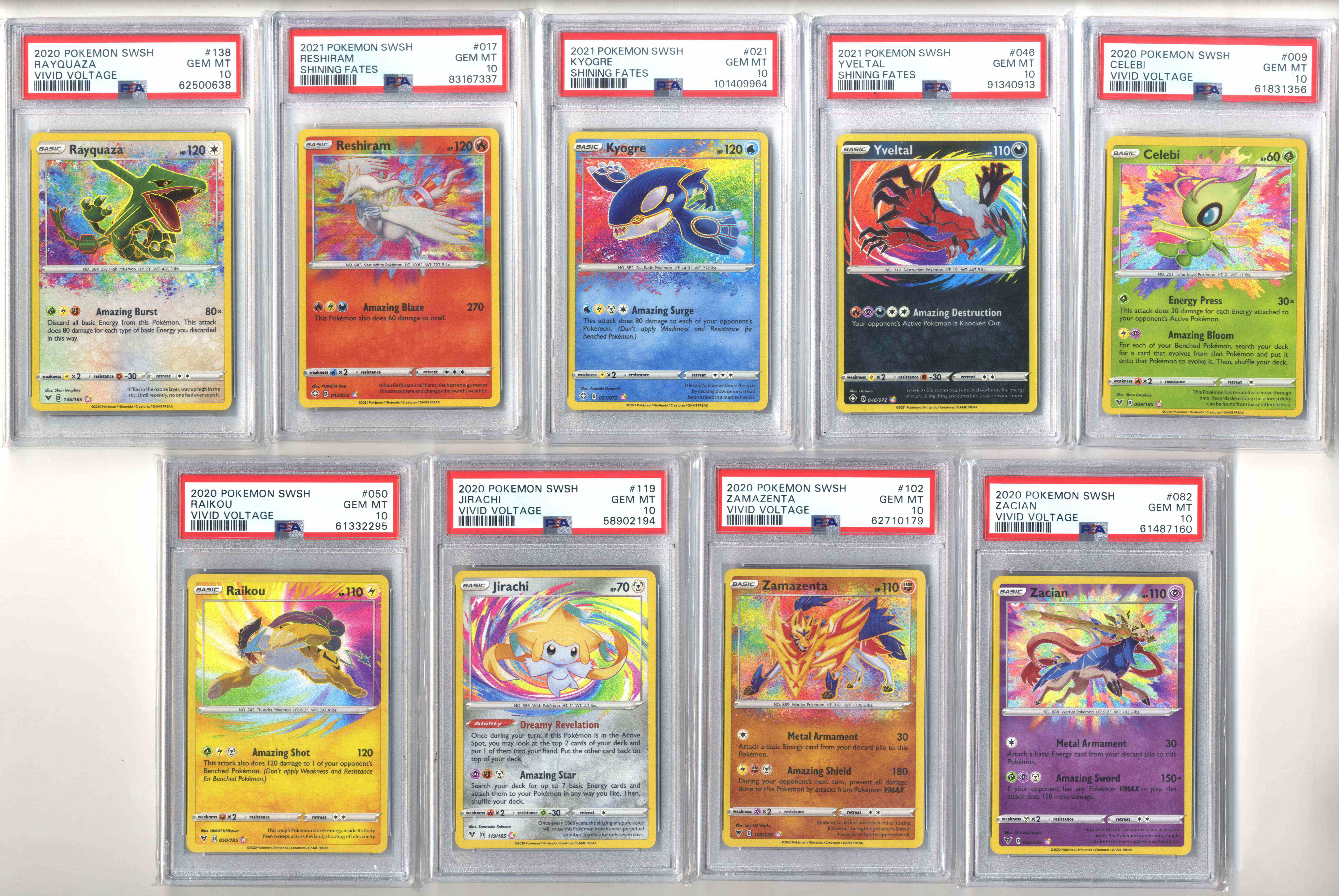PSA 10 Amazing Rares Complete Set