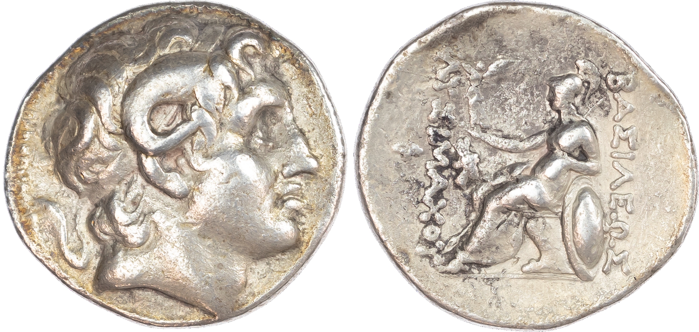 Kingdom of Thrace, Lysimachos (306-281 BC) AR Tetradrachm, mint of Smyrna, c. 287/6-282/1 BC, c. 16.59g. Head of the deified