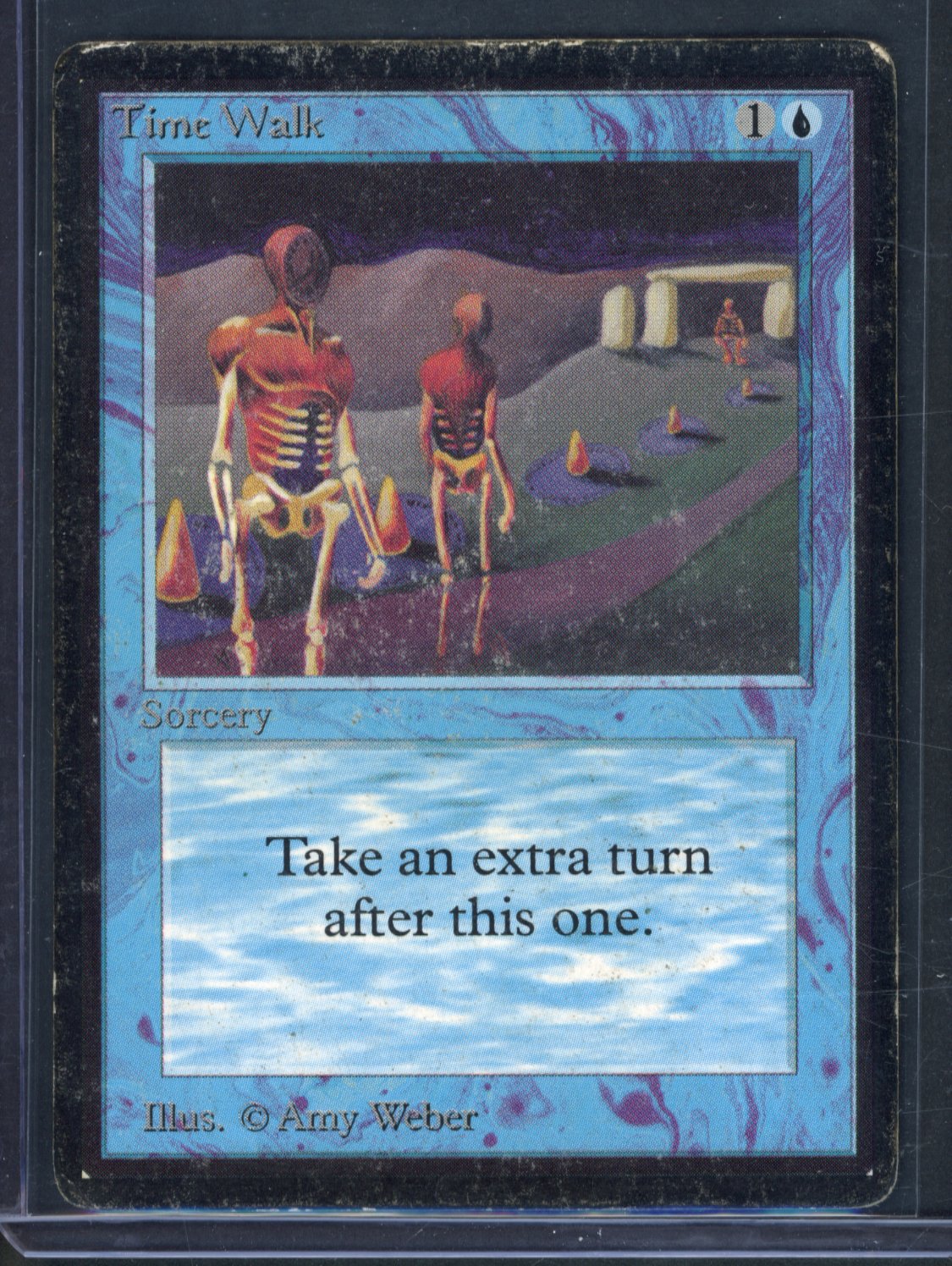 Magic The Gathering - Time Walk - BETA - Heavy Play