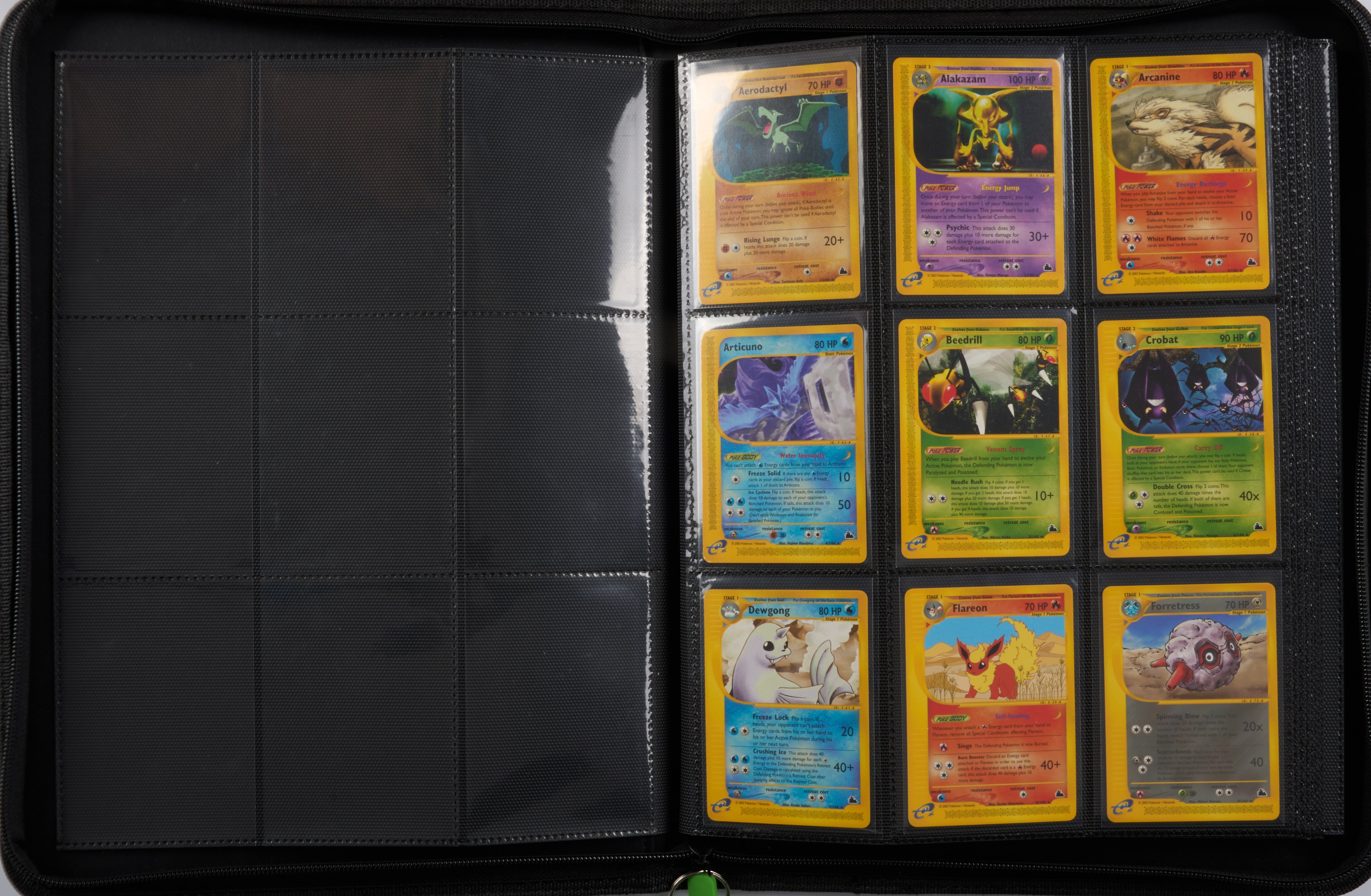 Skyridge 144/144 Non holo + Reverse Holo Set - Avg. Condition NM