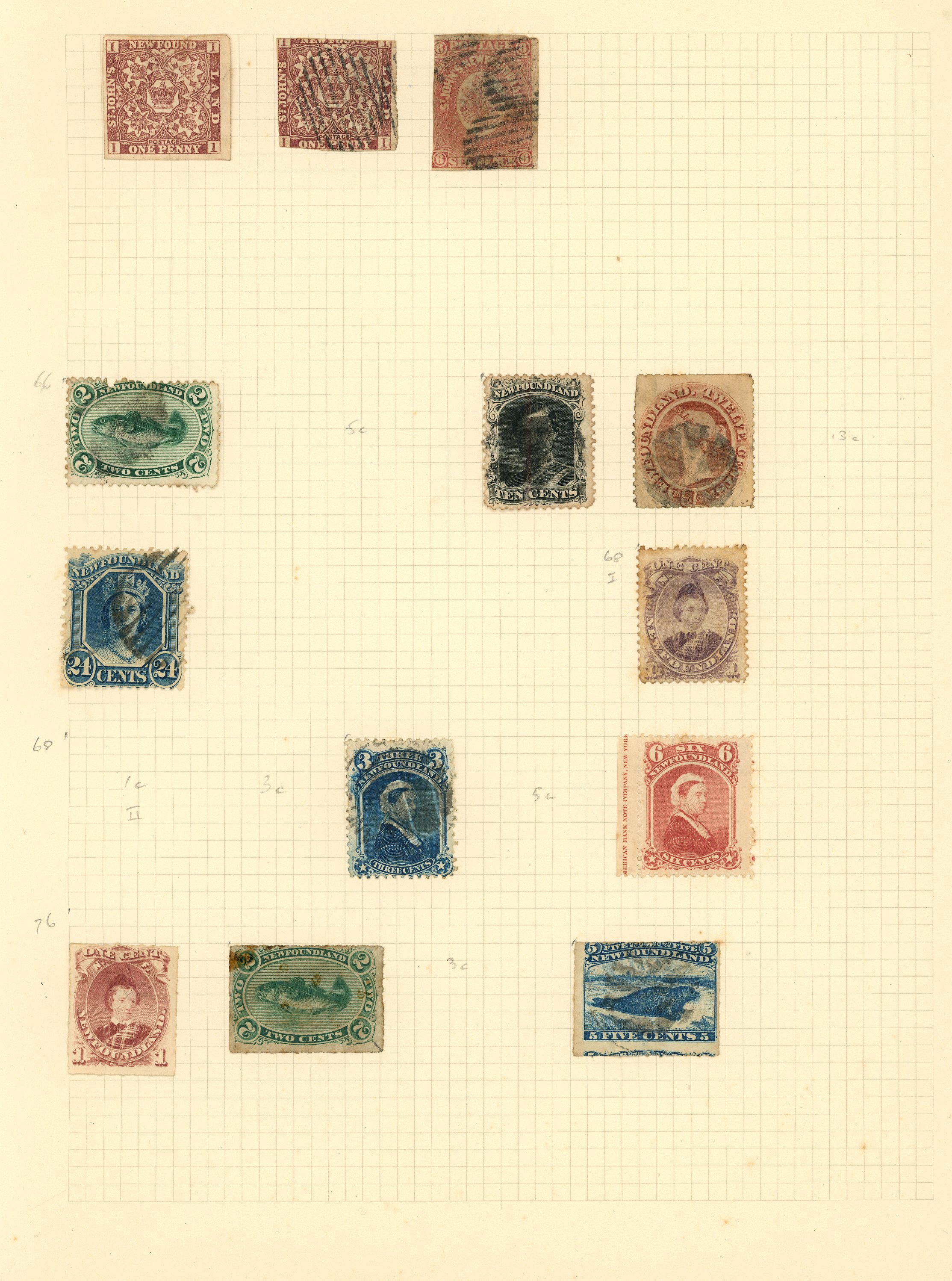Newfoundland and Malaya mint and used on leaves, a useful unpicked range with some better stamps, some foxing in places but...