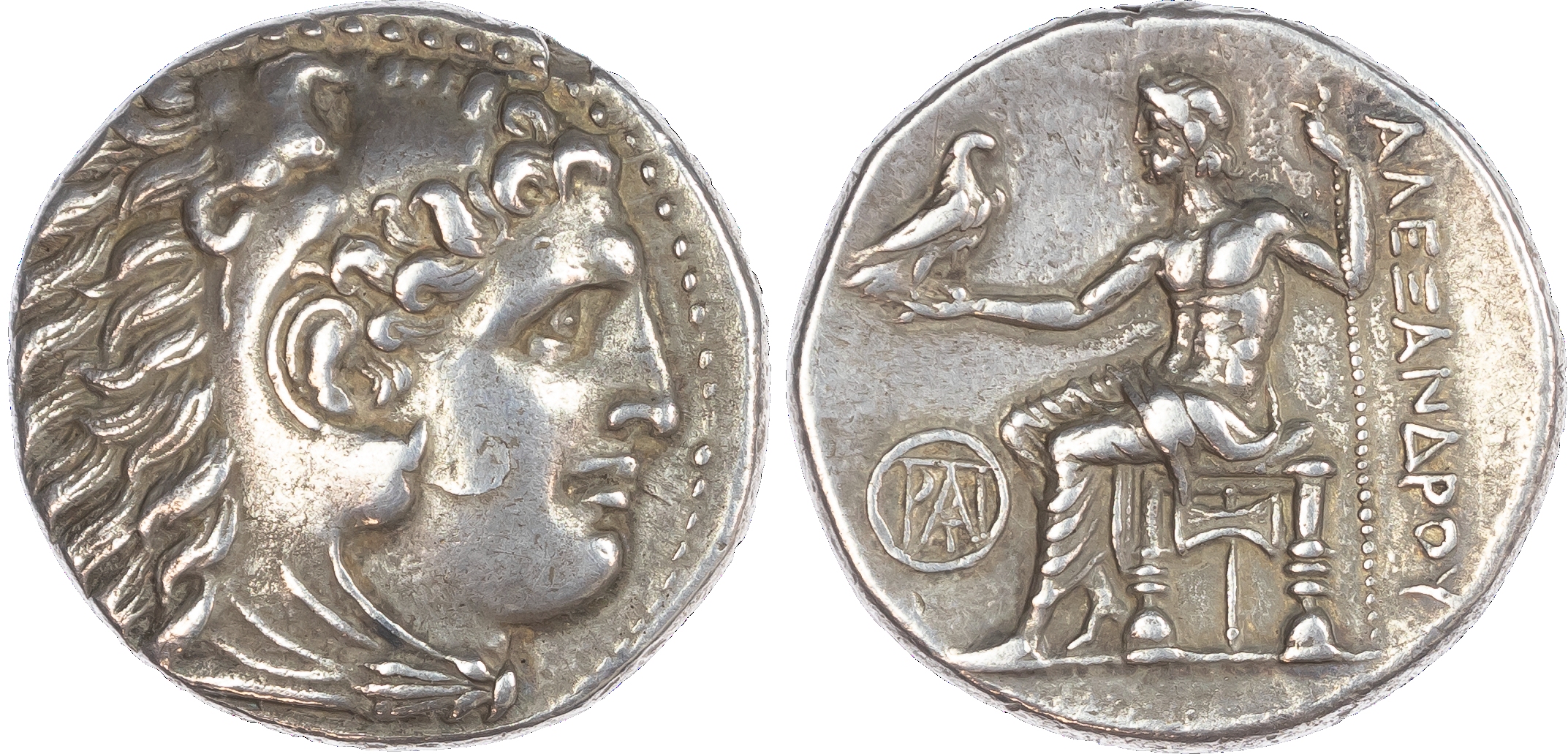 Kingdom of Macedon, Alexander the Great (336-323 BC) AR Tetradrachm, posthumous issue, mint of Miletos, c. 295/4 BC struck