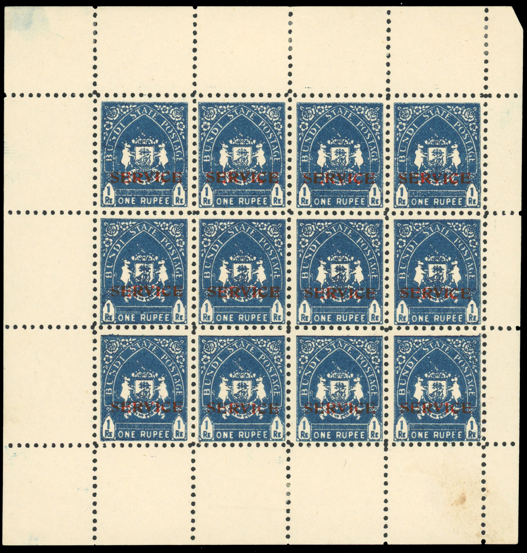 I.F.S Bundi SG O59 as complete sheet