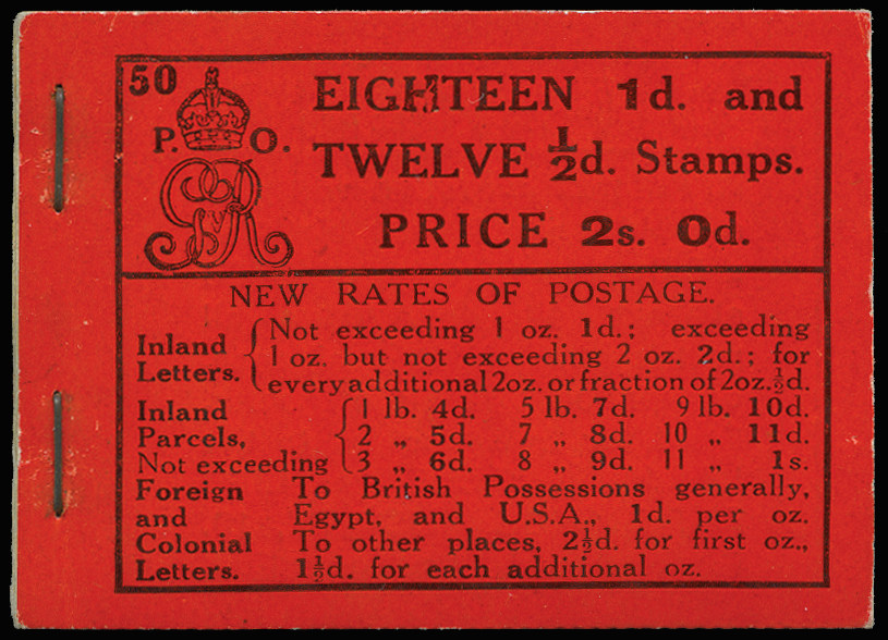 GB 1916  SGBB9 Booklet (Edition 50)