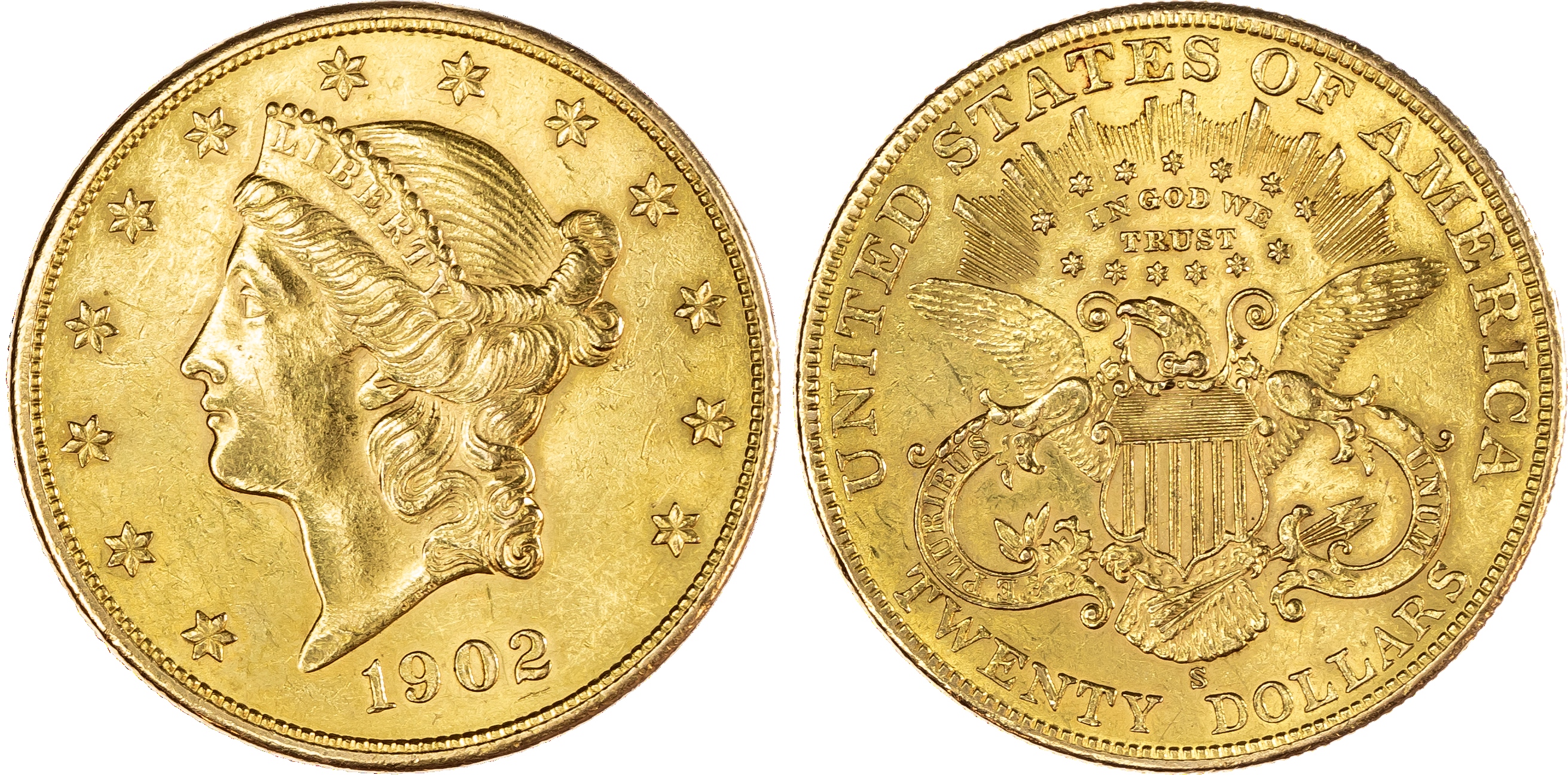 USA, Liberty Head, gold 20 Dollars, 1902, San Francisco