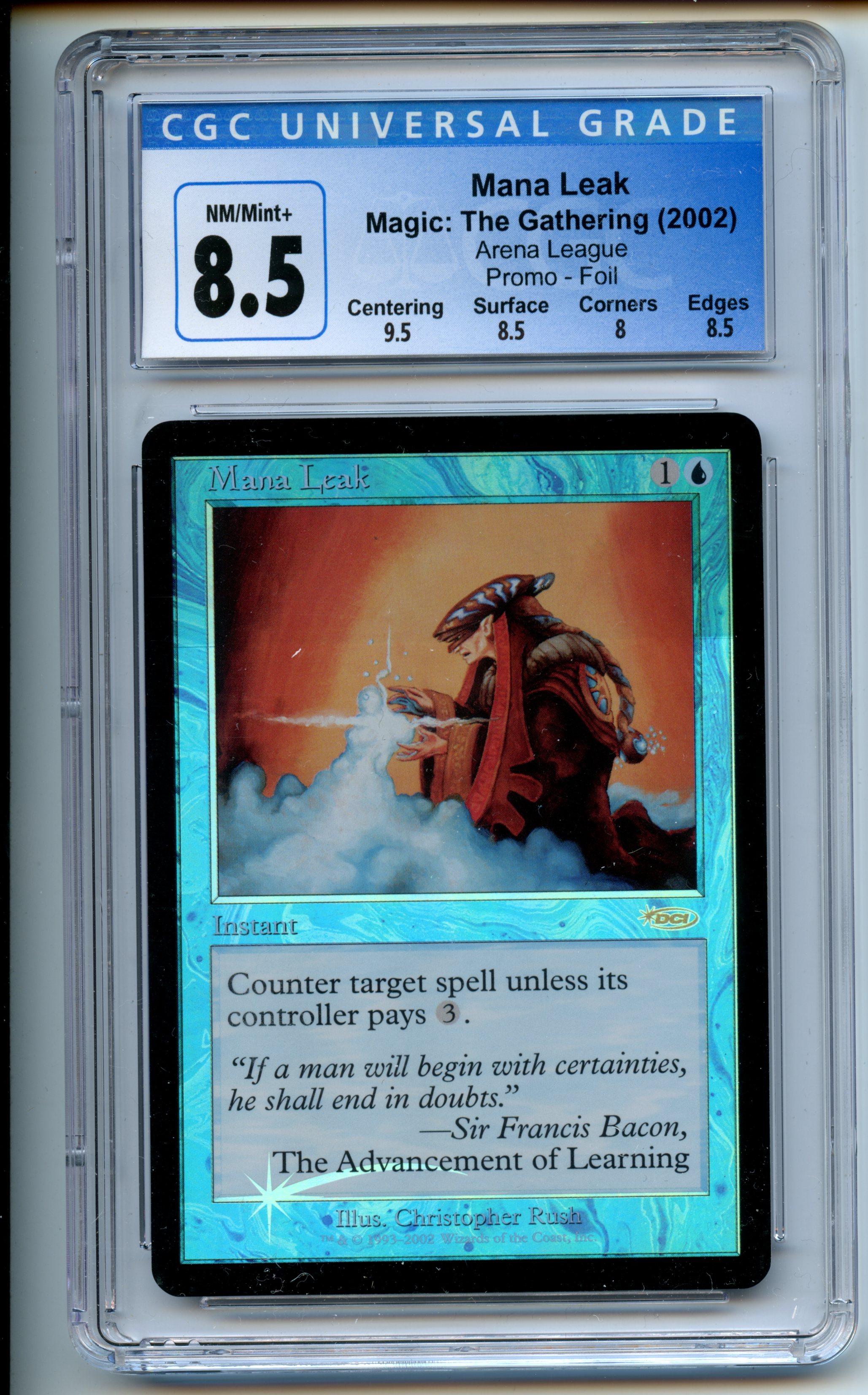 Magic: The Gathering - Mana Leak FOIL - Arena League Promos - CGC 8.5