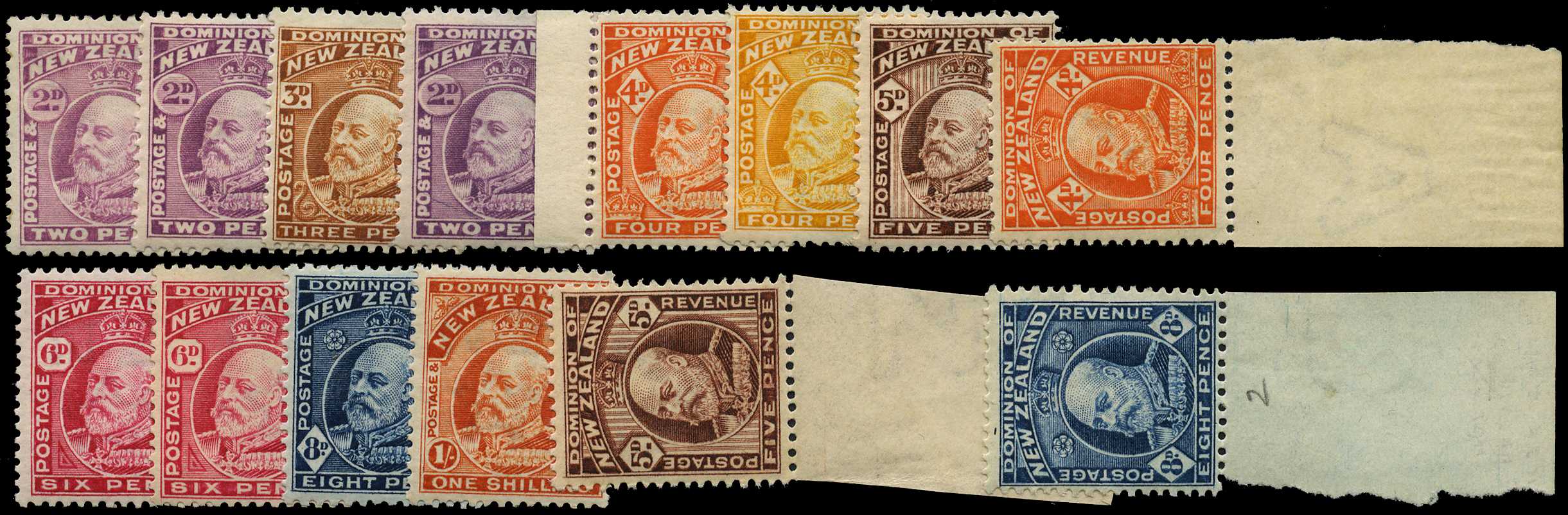 1909-16 Single watermark perf 14 x 14½ (comb)...
