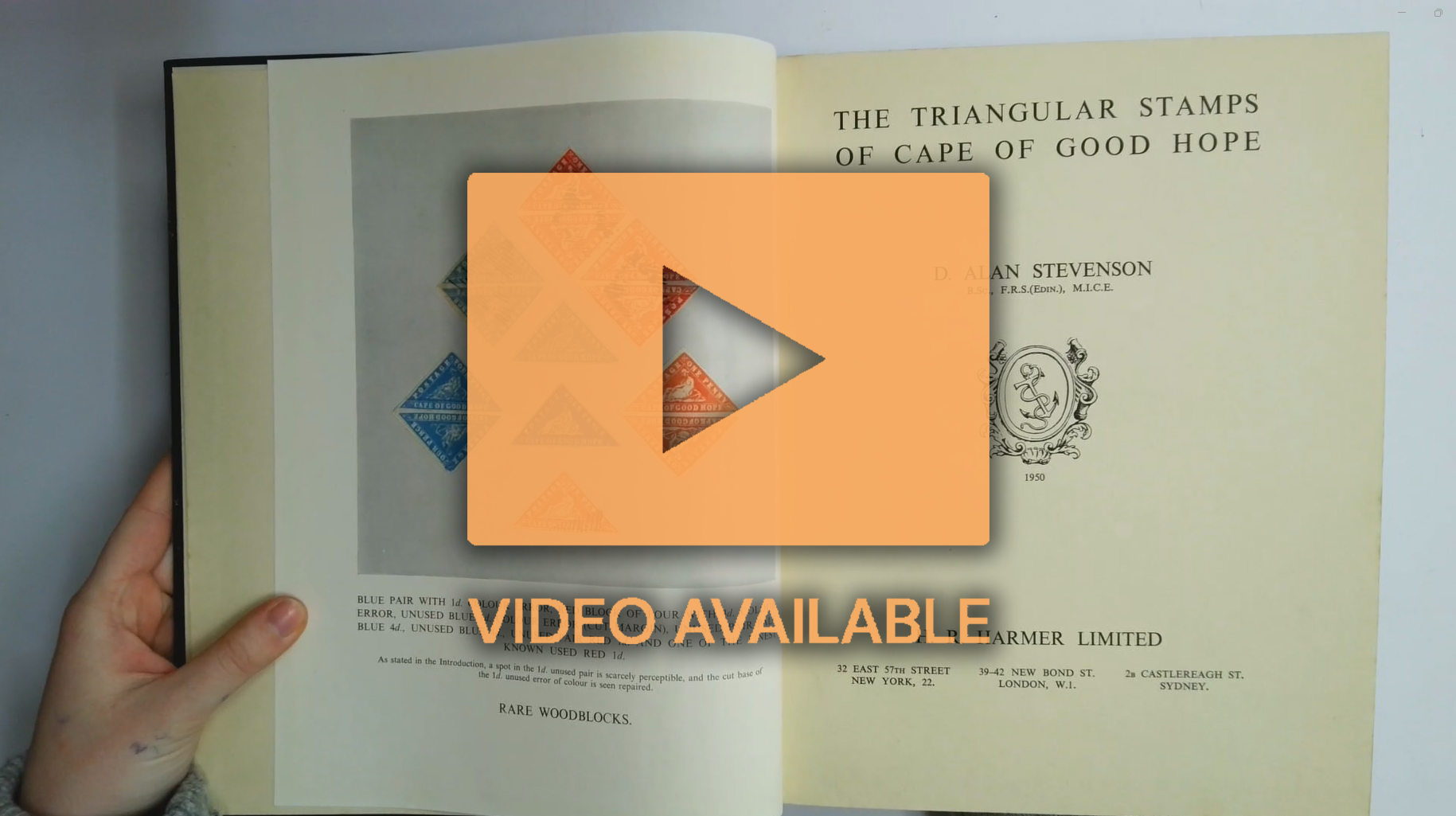 Capee of Good Hope 1950 Triangular Stamps by Stevenson