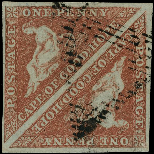 Cape of Good Hope SG 1 used pair 