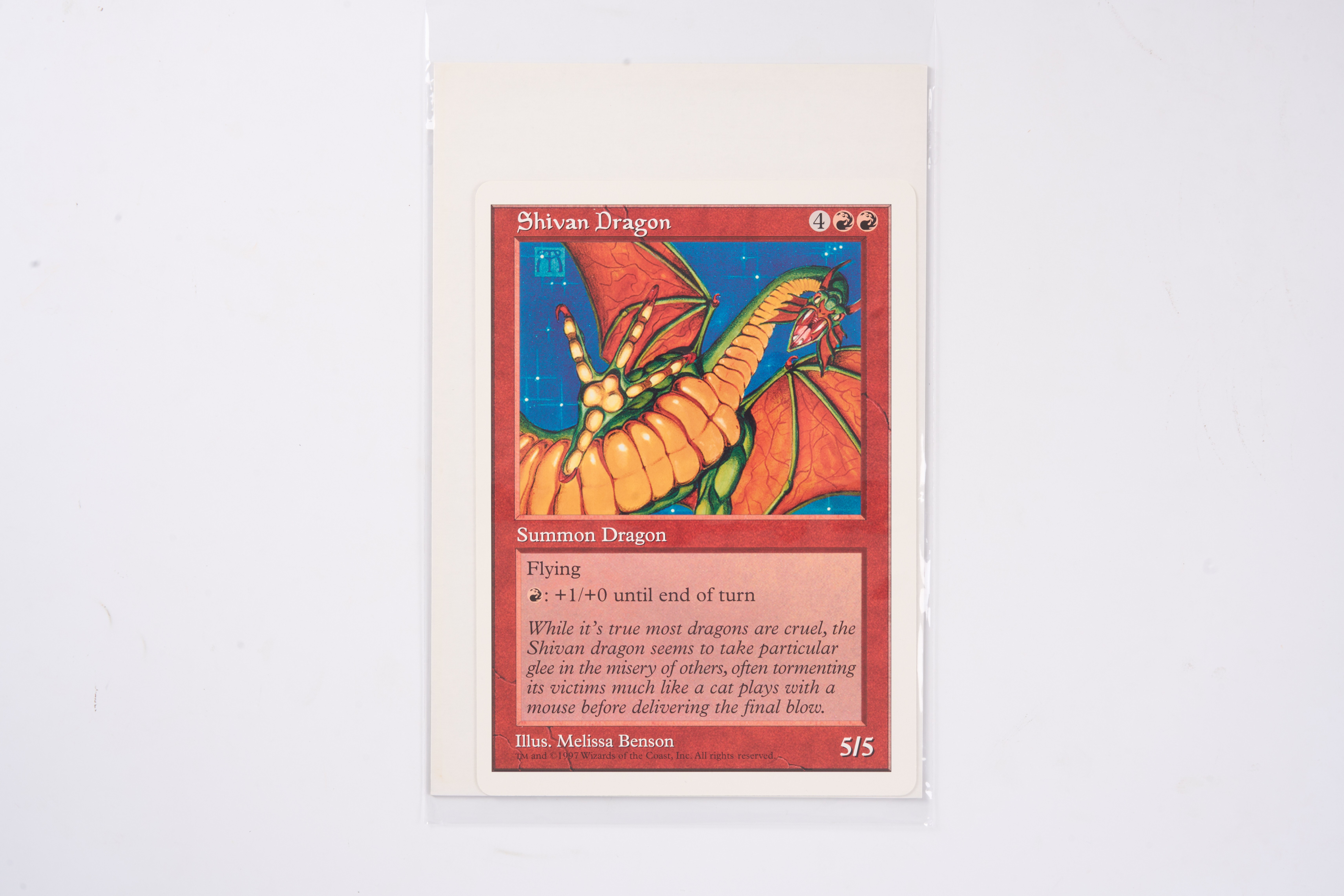 Shivan Dragon - 6x9 Oversized Promo (EX)