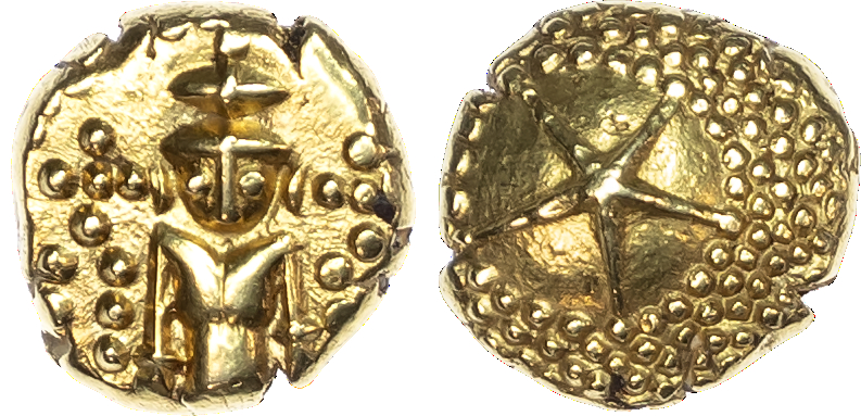 India, Madras Presidency (1740-1807), gold Star Pagoda, Vishnu