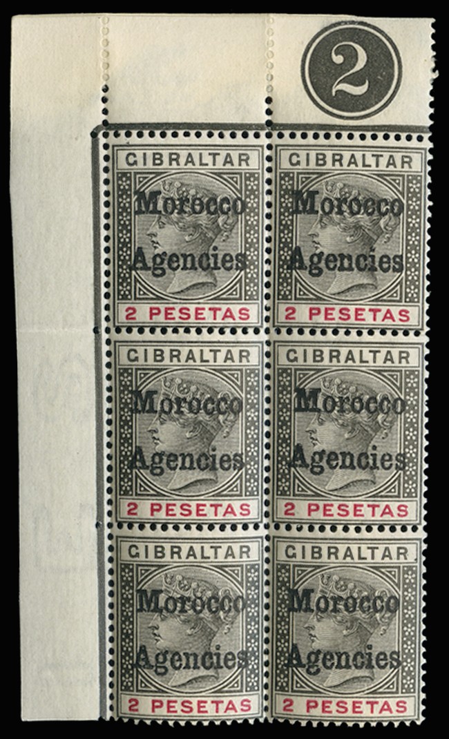 1898(-1900) 2p black and carmine, type 1 local...