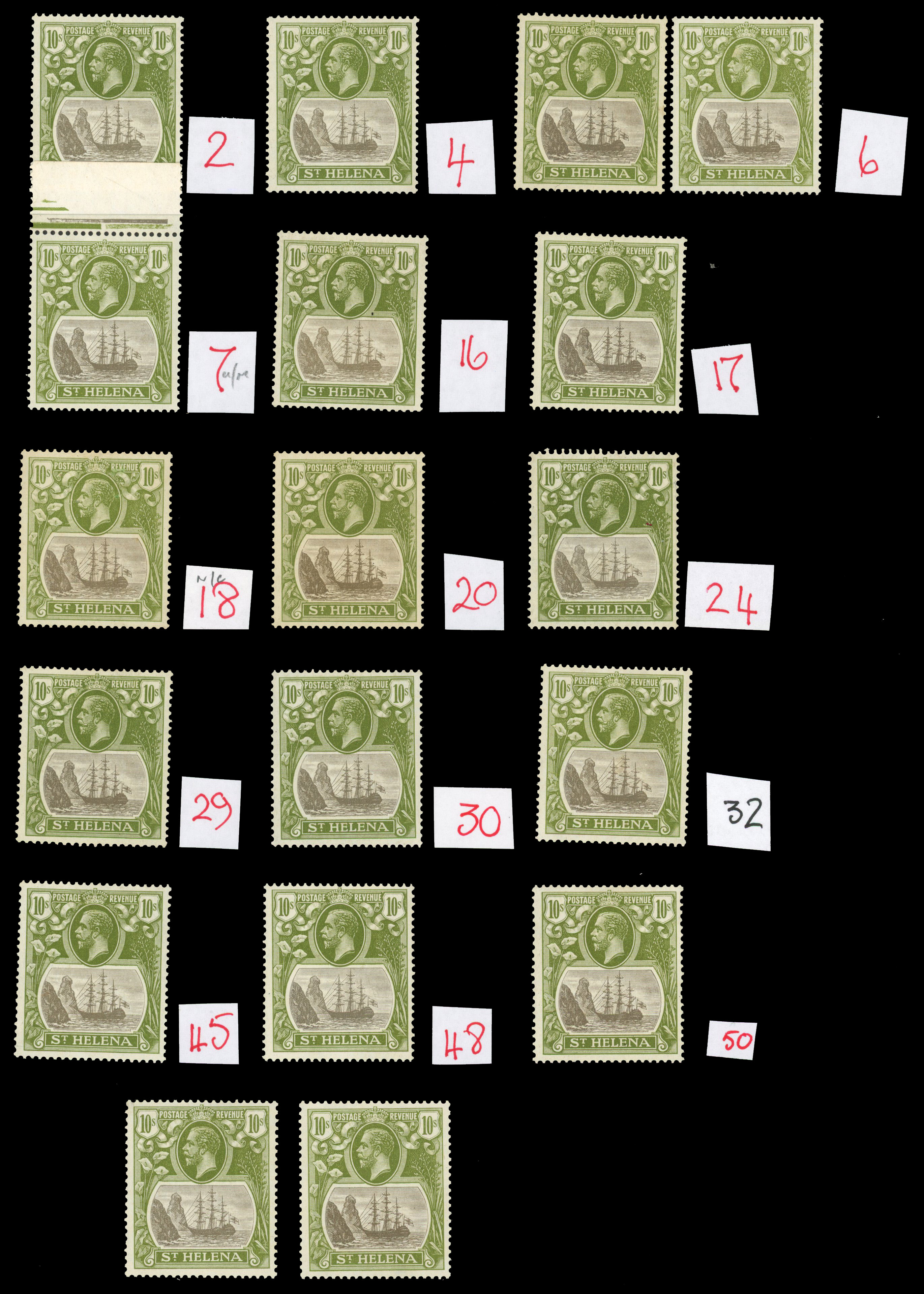 St Helena SG 112 collection mint