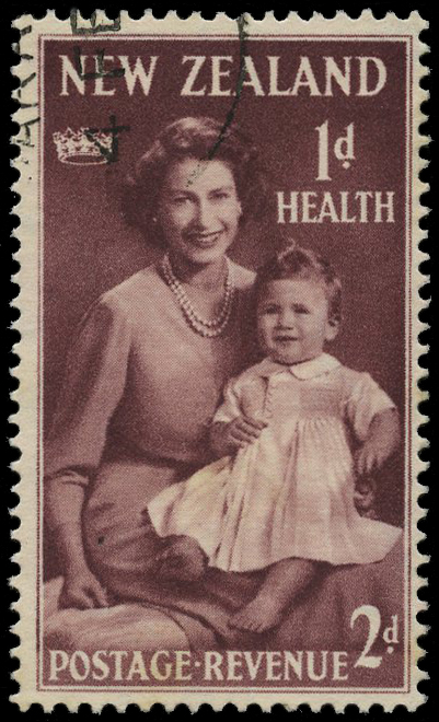 1950 Health 2d + 1d with watermark inverted,...