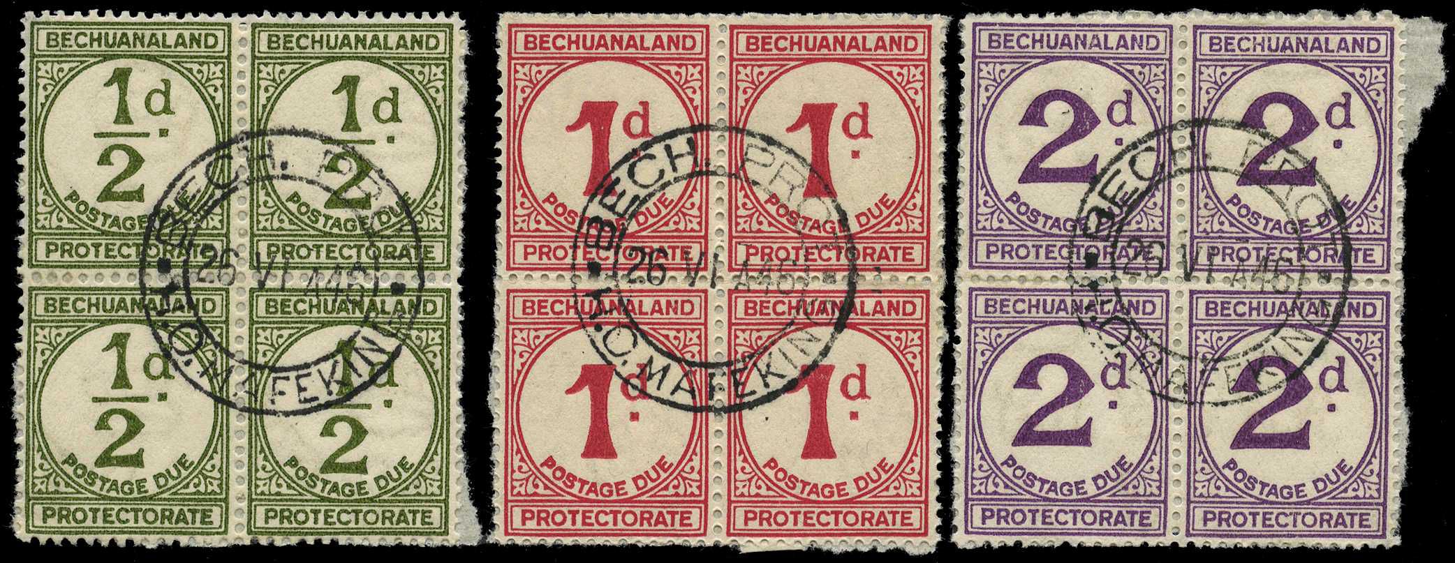 Postage Dues. 1944 printings of the ½d, 1d...