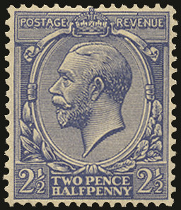 GB 1924  SG422a Mint 'No Wmk' variety
