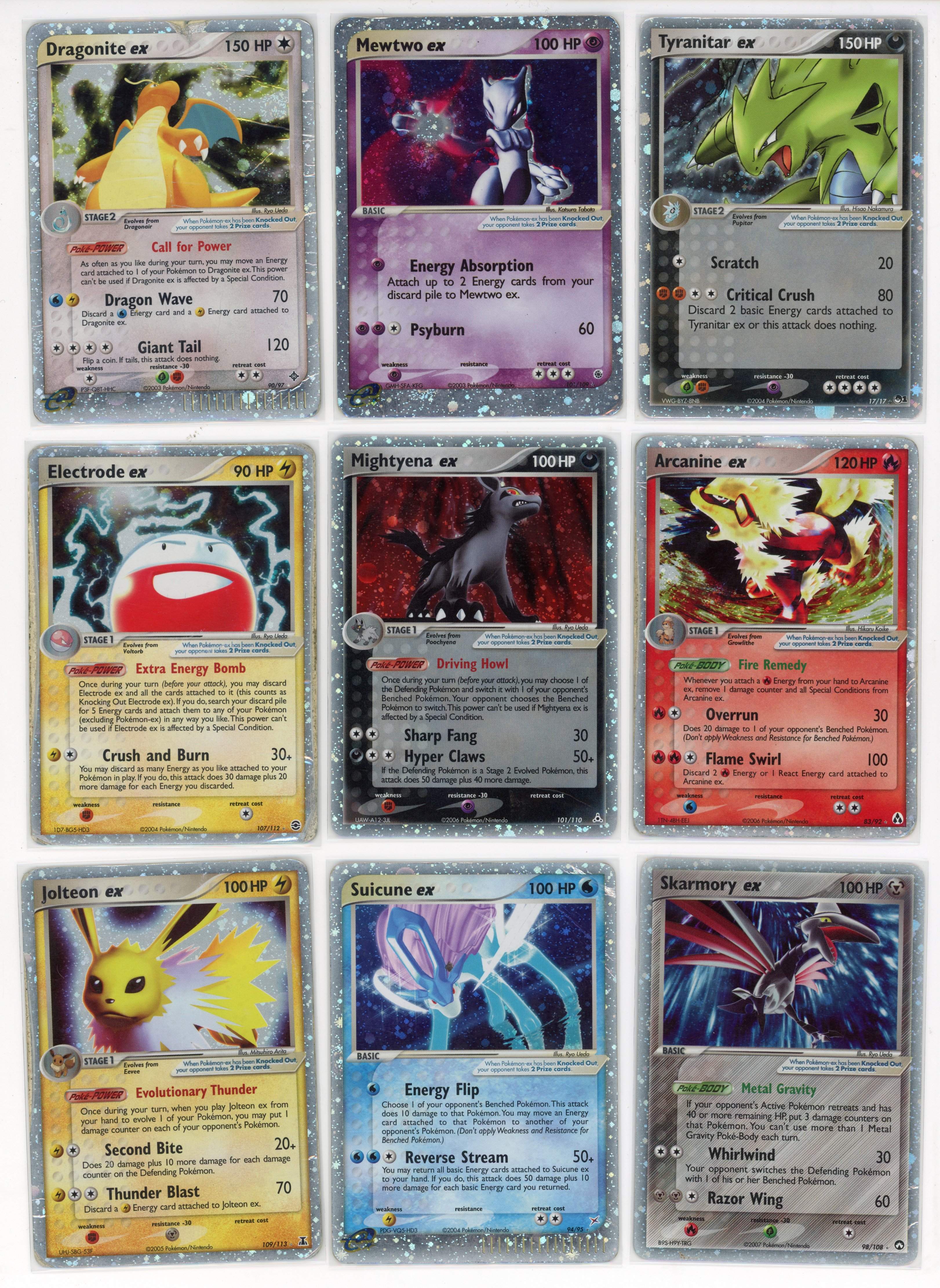 'ex' Pokemon Collection (X9 Cards)