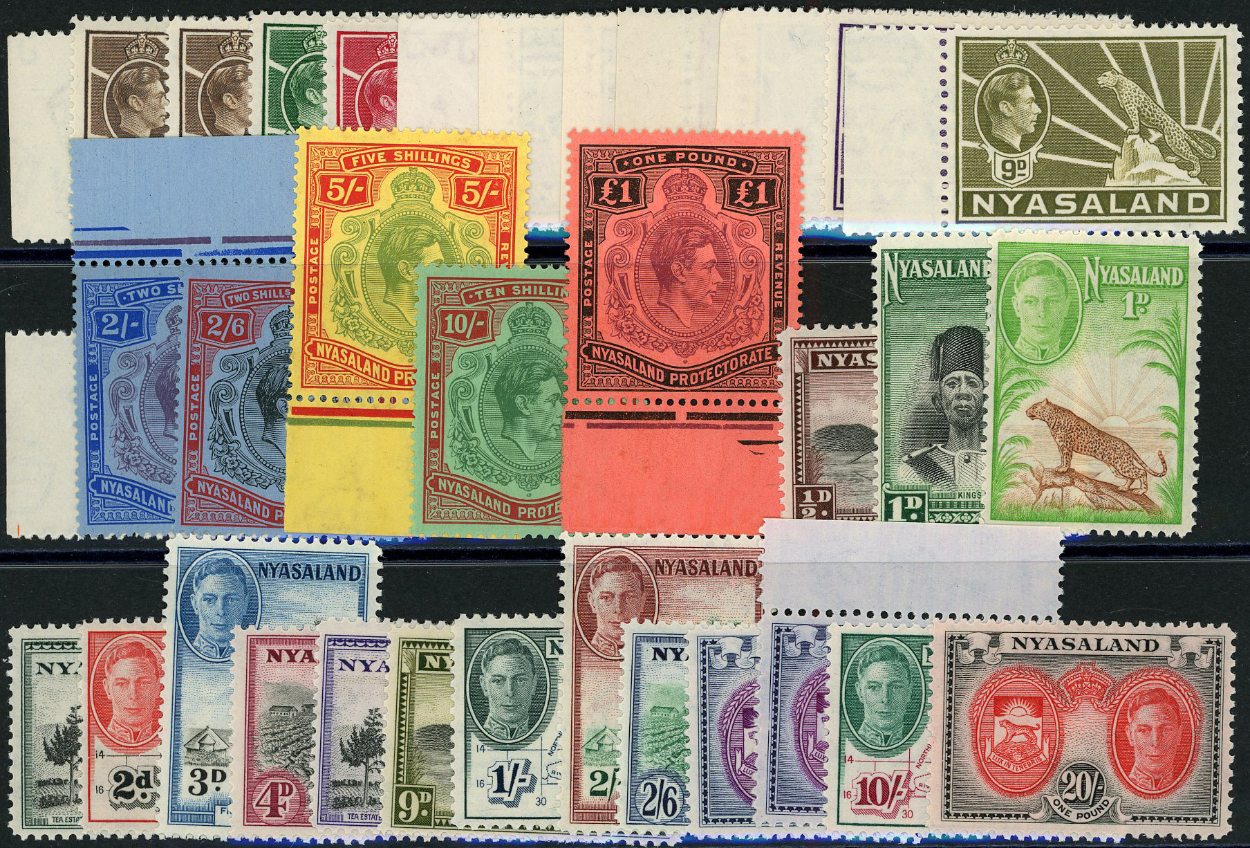 Nyasaland KG VI definitives...