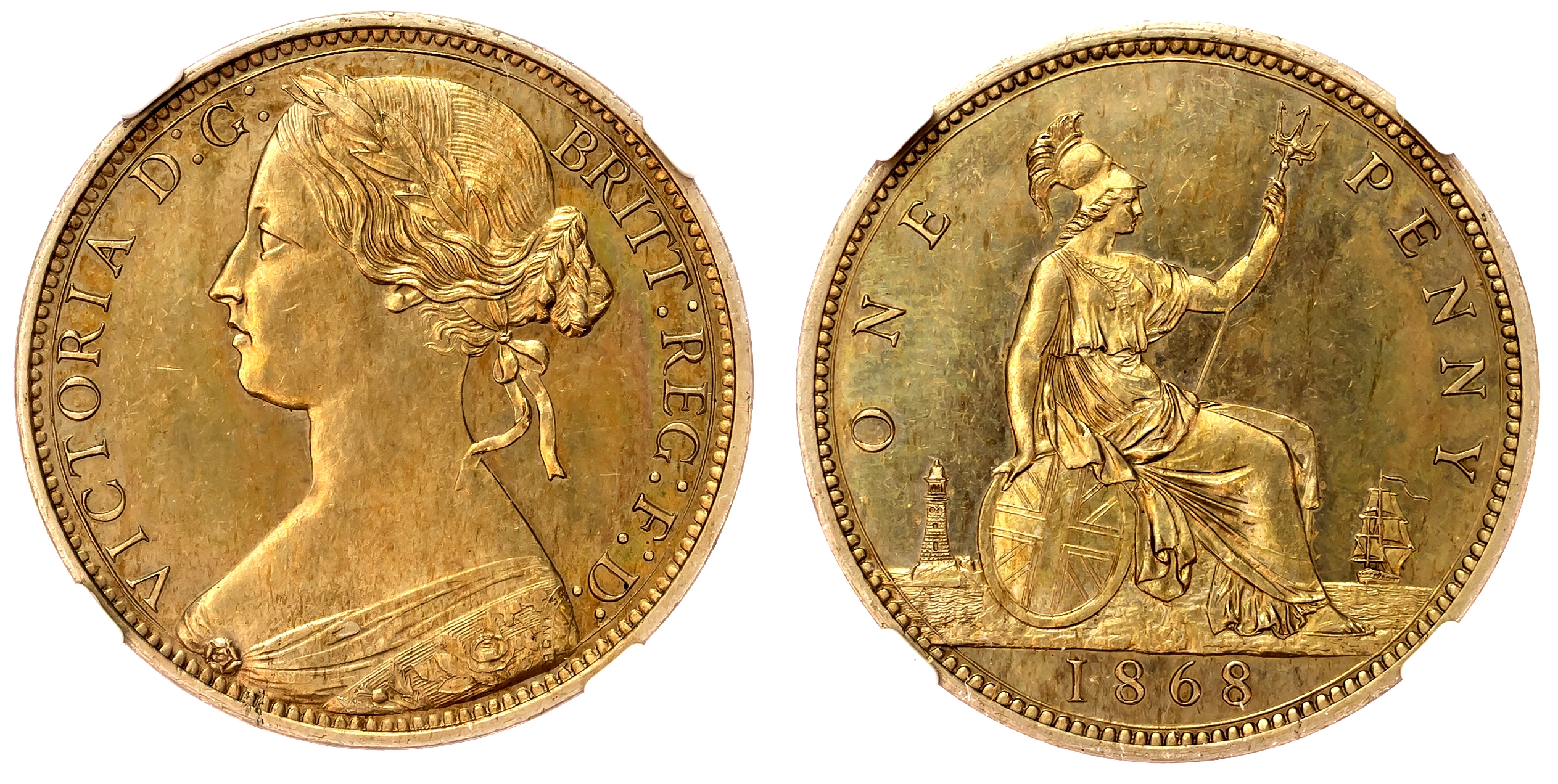 Victoria (1837-1901), Proof Penny, 1868, struck in Cupro-Nickel.