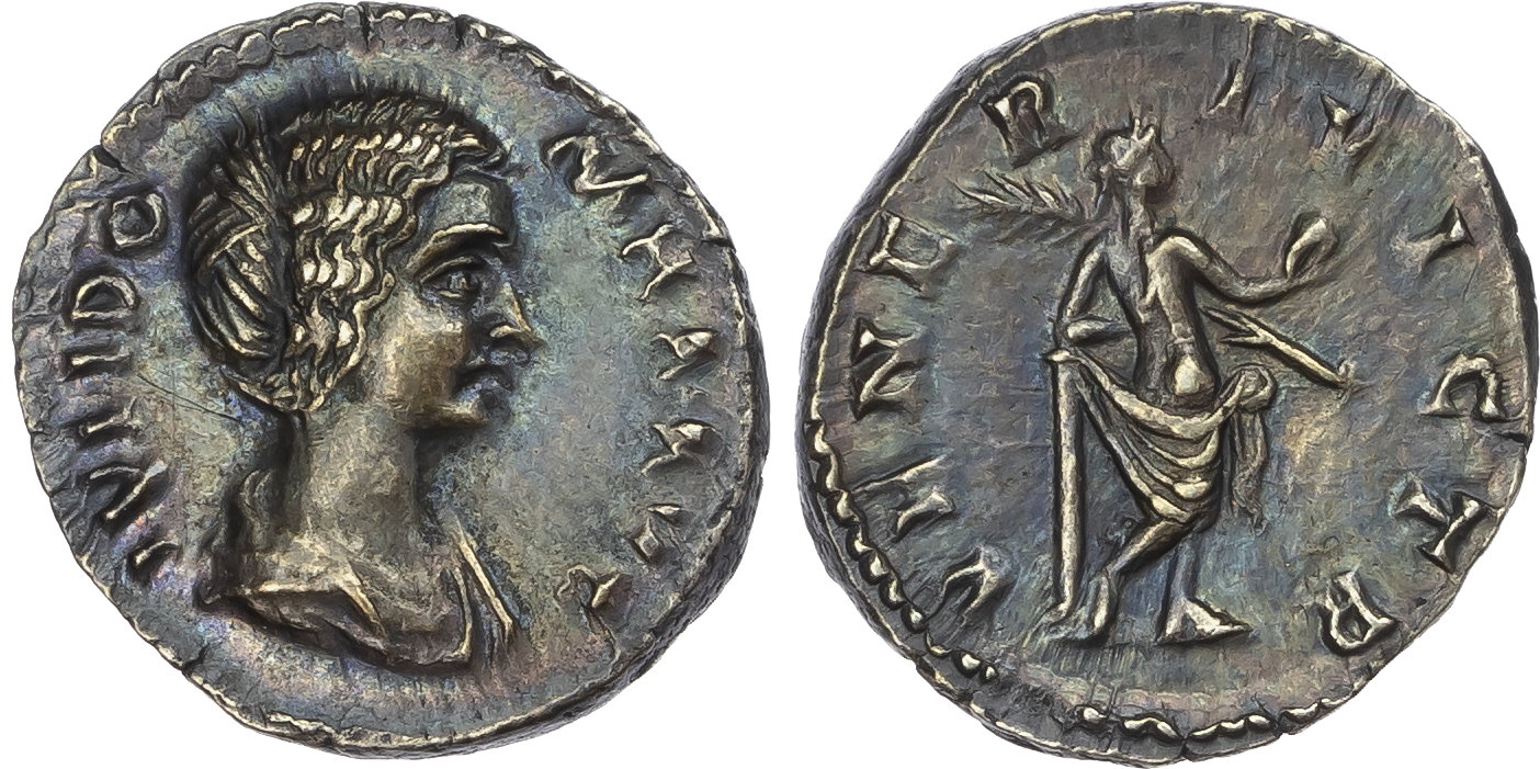 Julia Domna (Wife of Septimius Severus) AR Denarius, Rome, AD 193-196, 3.41g. 