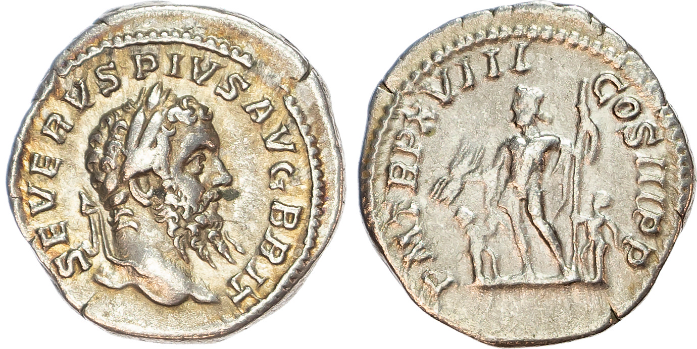 Septimius Severus (AD 193-211) AR Denarius, Rome, AD 205, 3.17g.