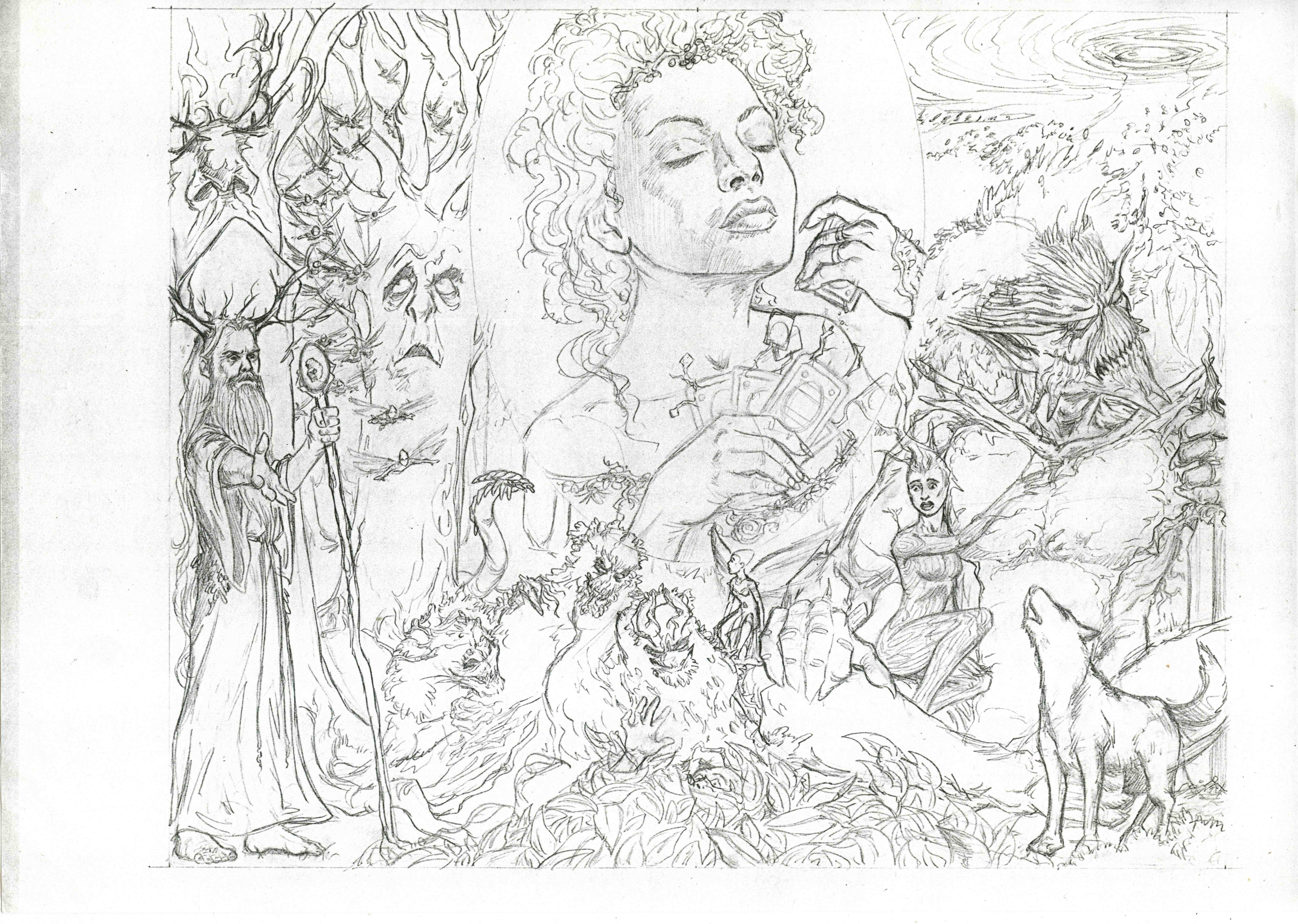 Magic the Gathering - Artist Archival Material by Pete Venters