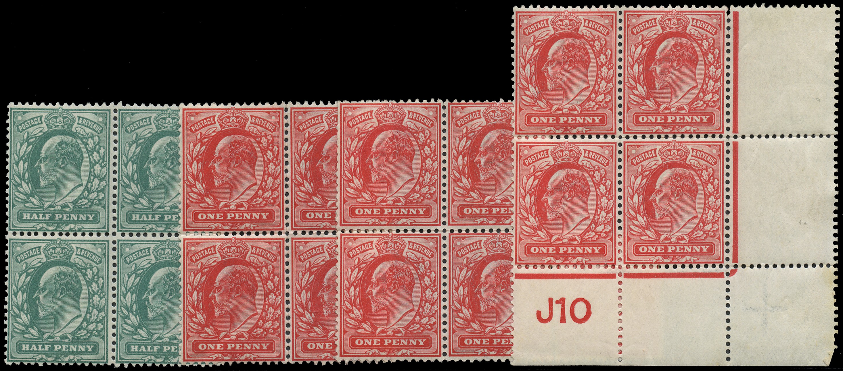 1902-10 unmounted mint selection of...