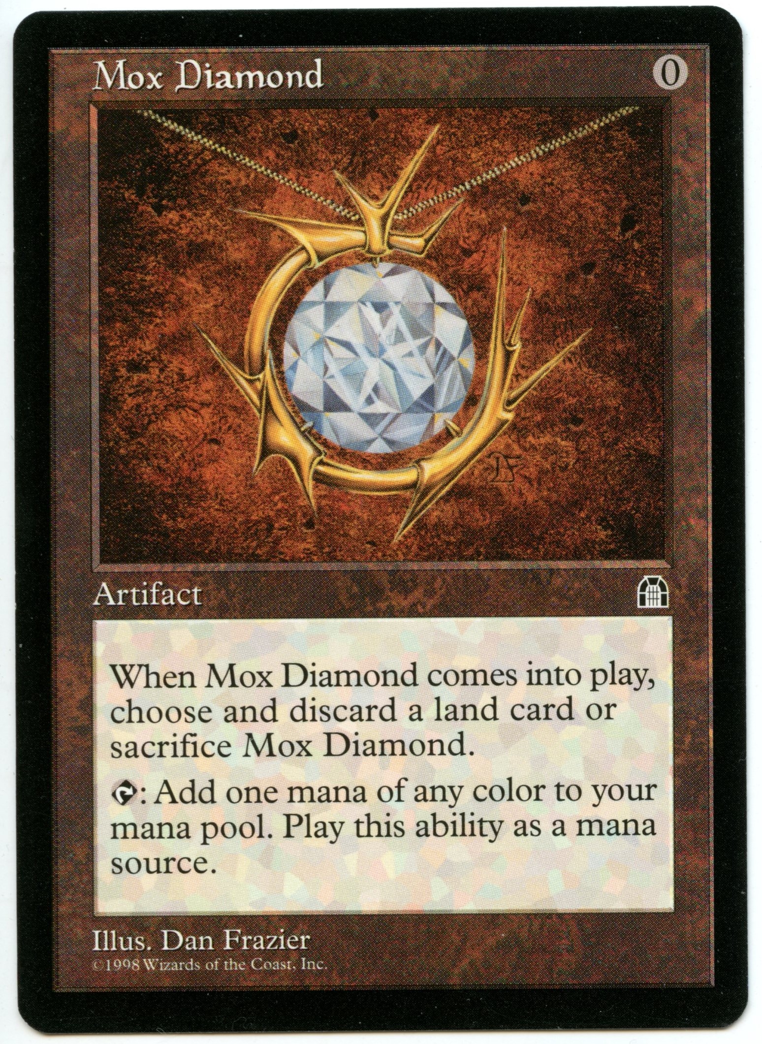 Magic The Gathering  - Mox Diamond  - Stronghold - Lightly Played 