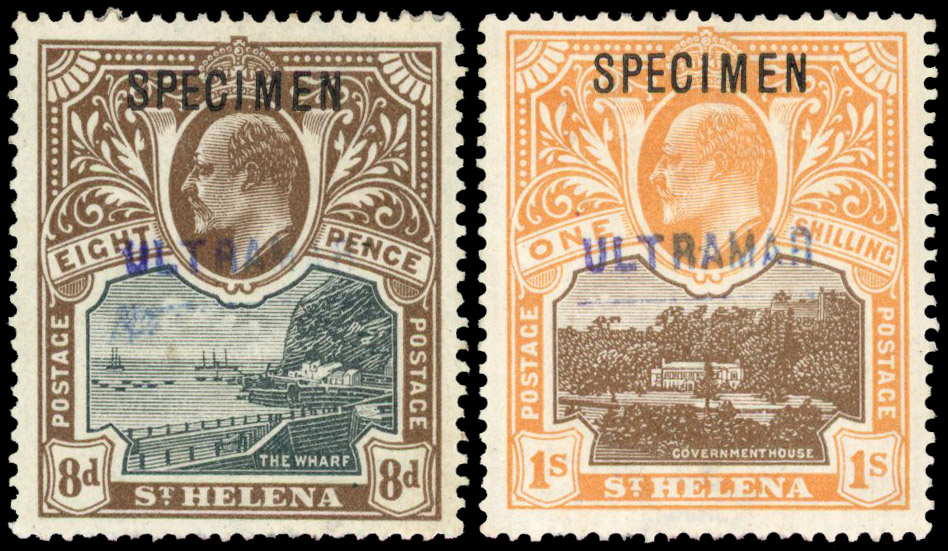 St Helena SG 58s, 59s with ULTRAMAR