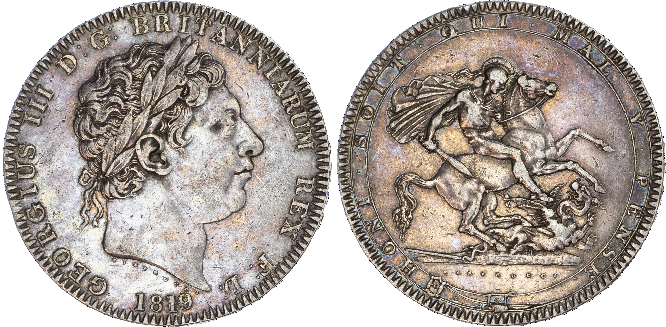 George III (1760‑1820), Crown, 1819, LIX,