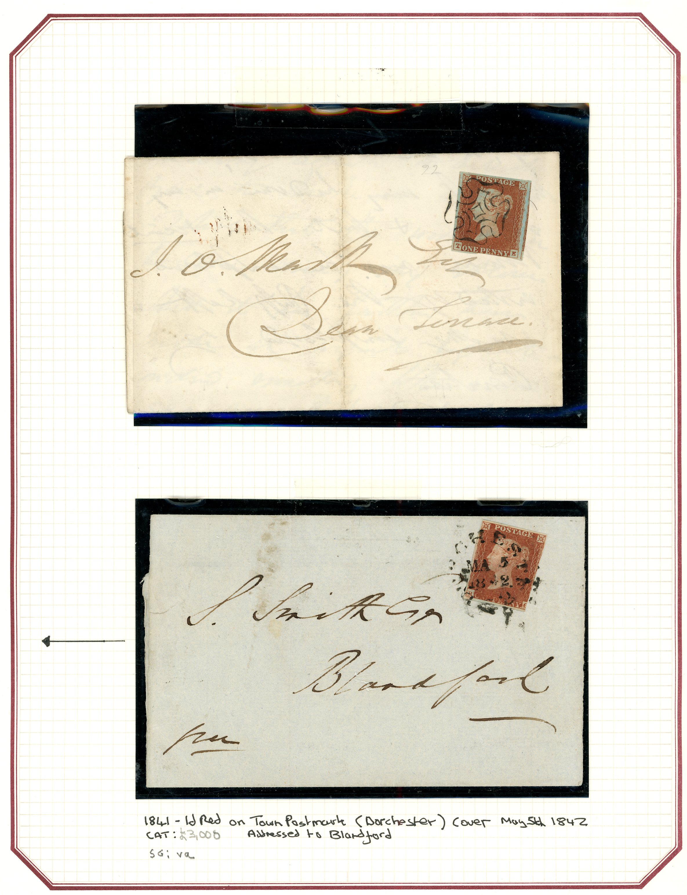 1841-1850s 1d red-brown imperf...